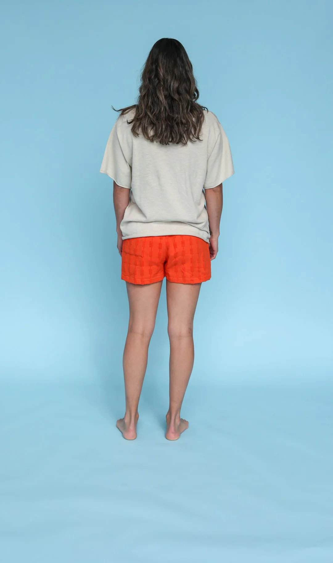 Grown Ladies Linen Texture Knit Tee - Dune - Image 3