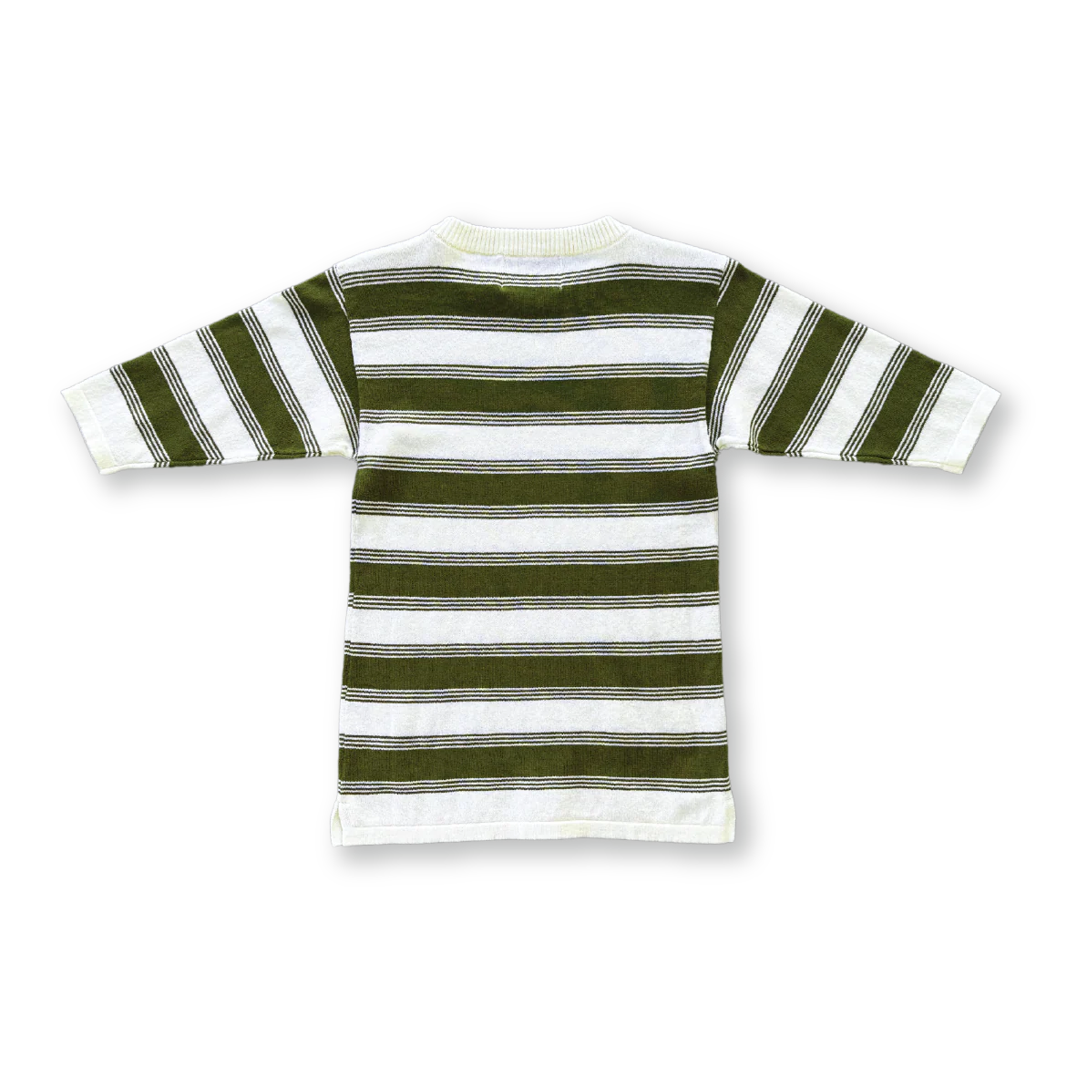 Organic 7-Stripe Dress - Herb - Image 4