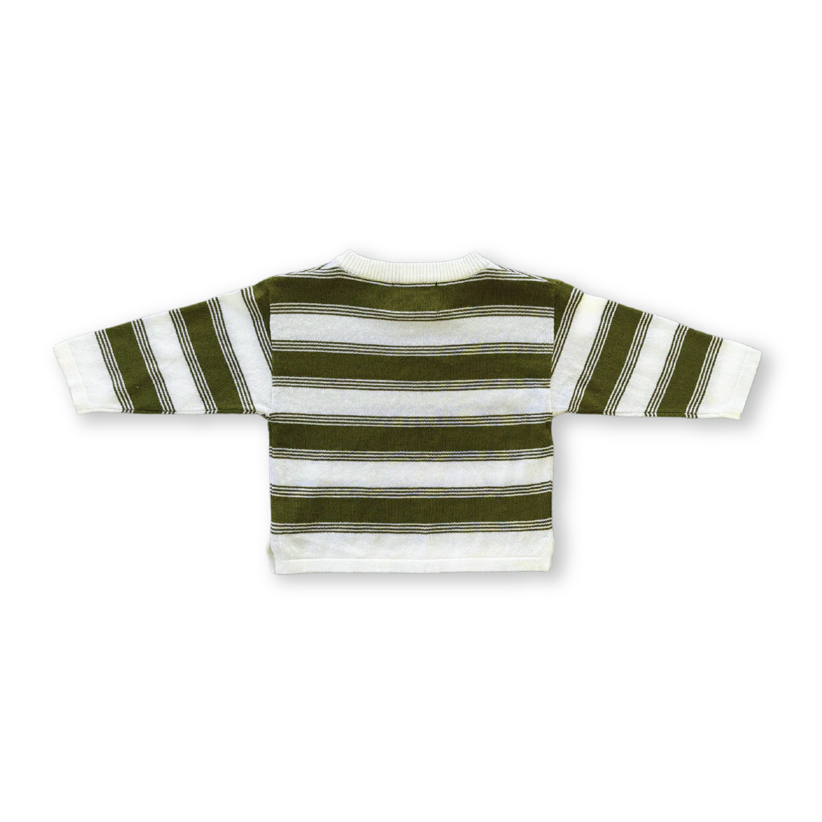 Organic 7-Stripe Long Sleeve Tee - Herb - Image 5
