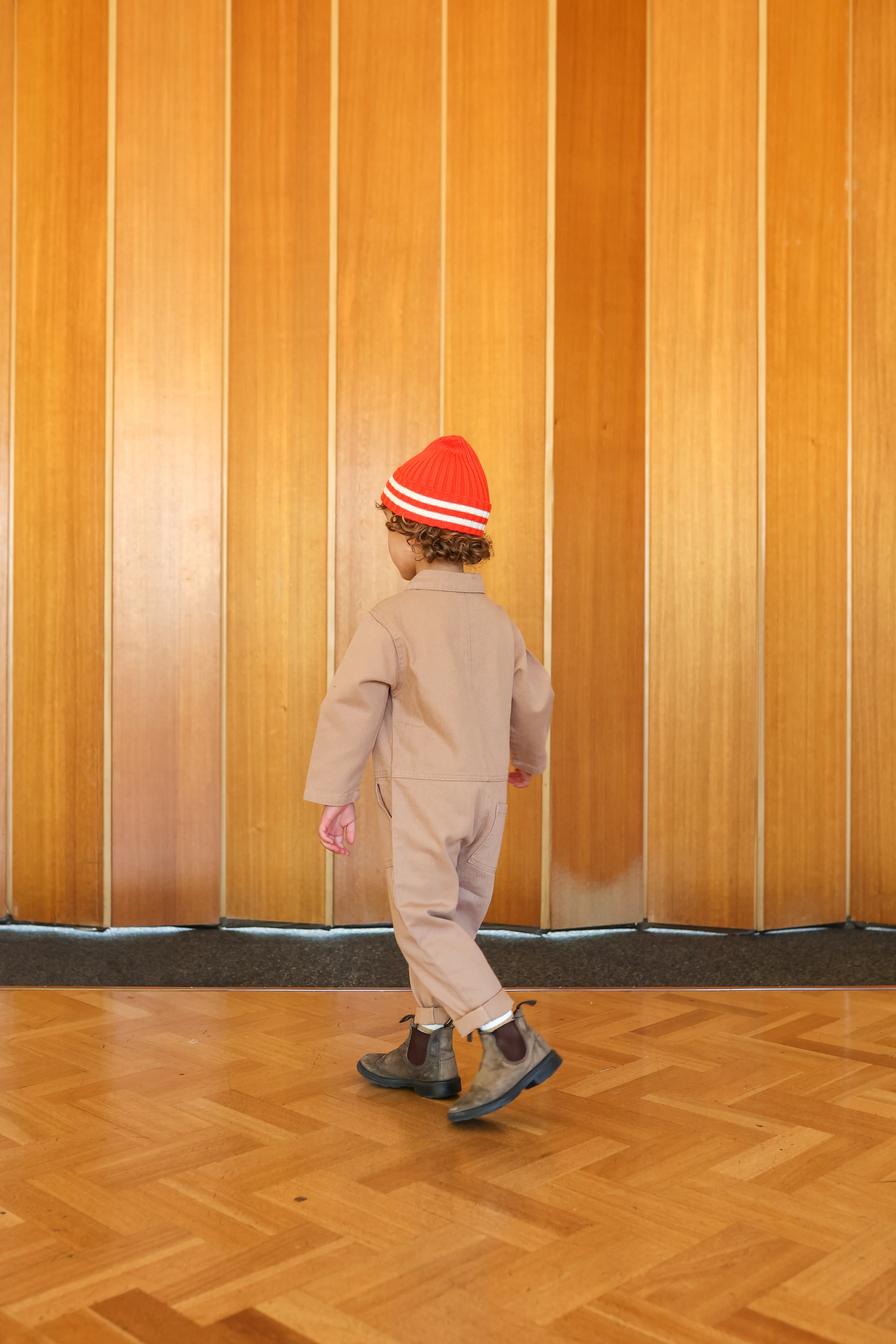 Organic Denim Boilersuit - Clay - Image 3