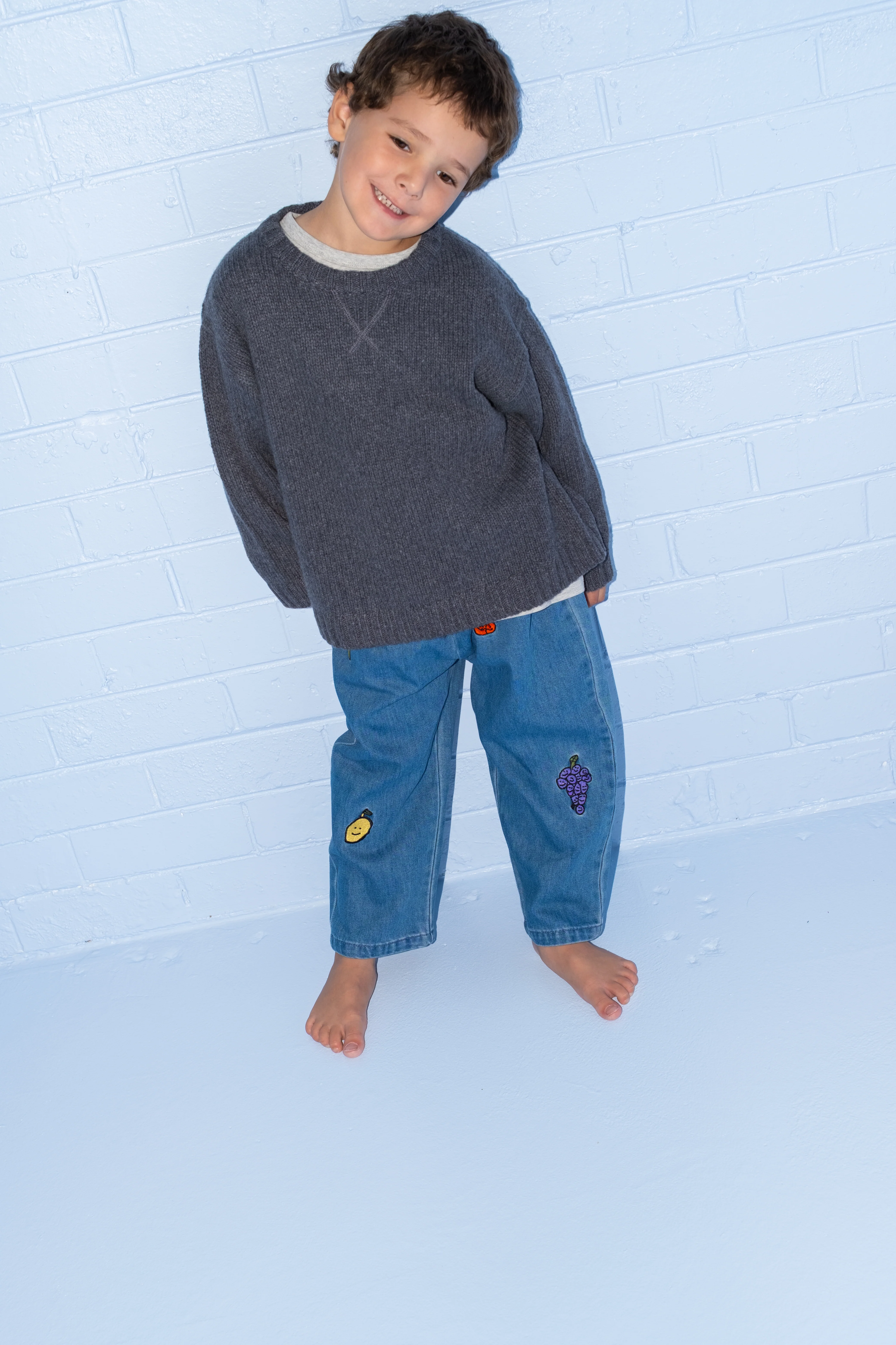 Organic Denim Pant - Fruit Salad - Image 2