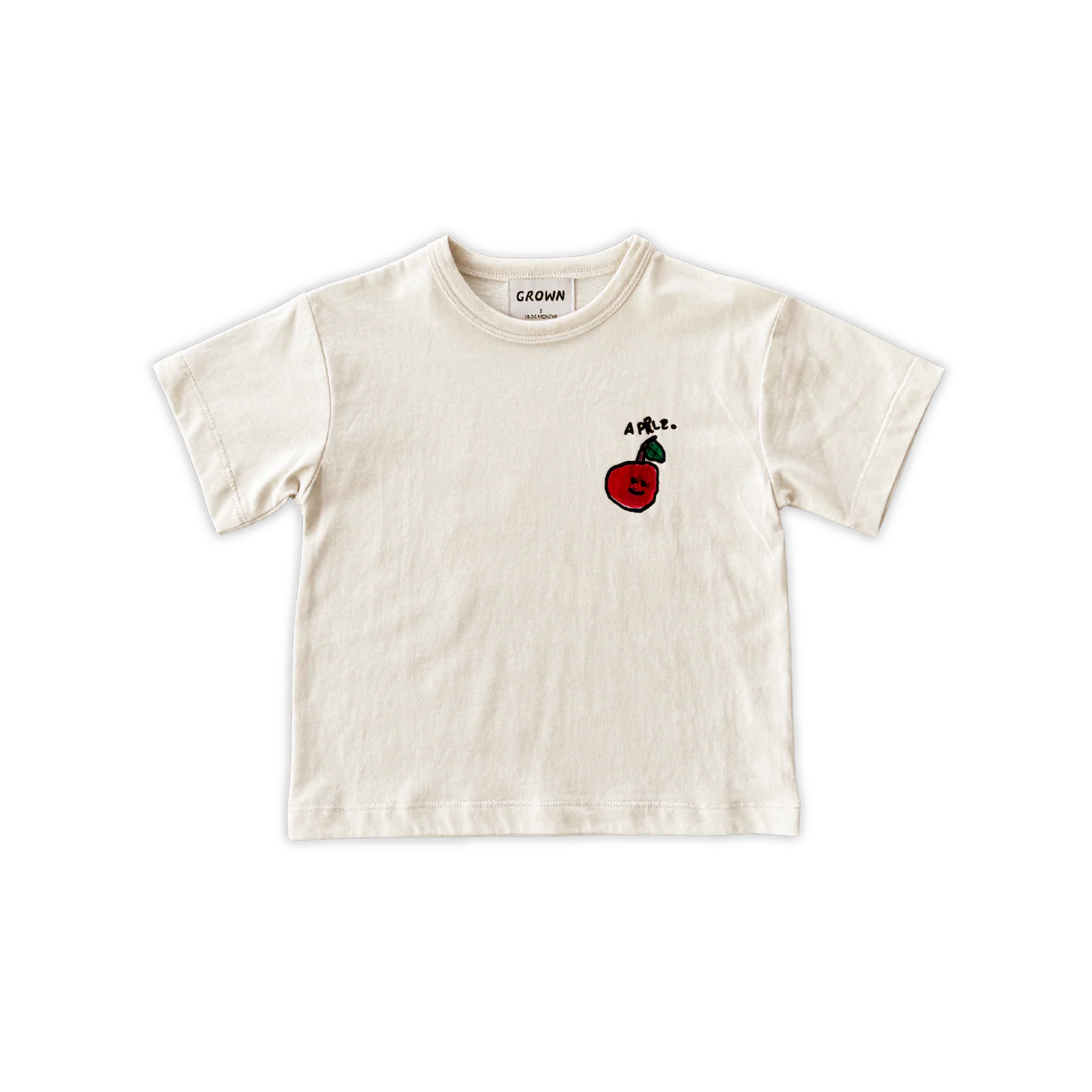 Organic Fruit Salad Tee - Milk