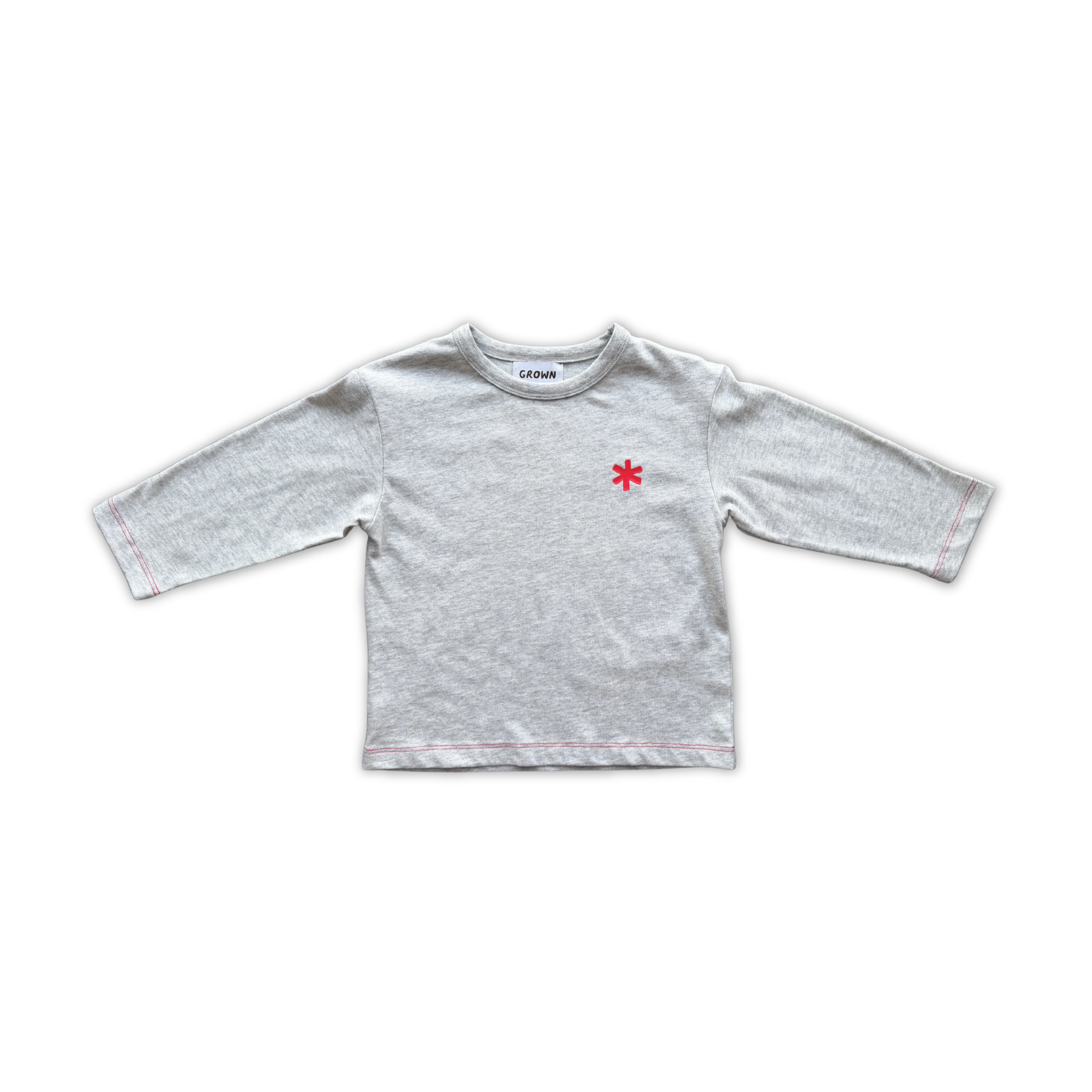 Organic Have A Nice Day Longsleeve Tee - Grey - Image 7