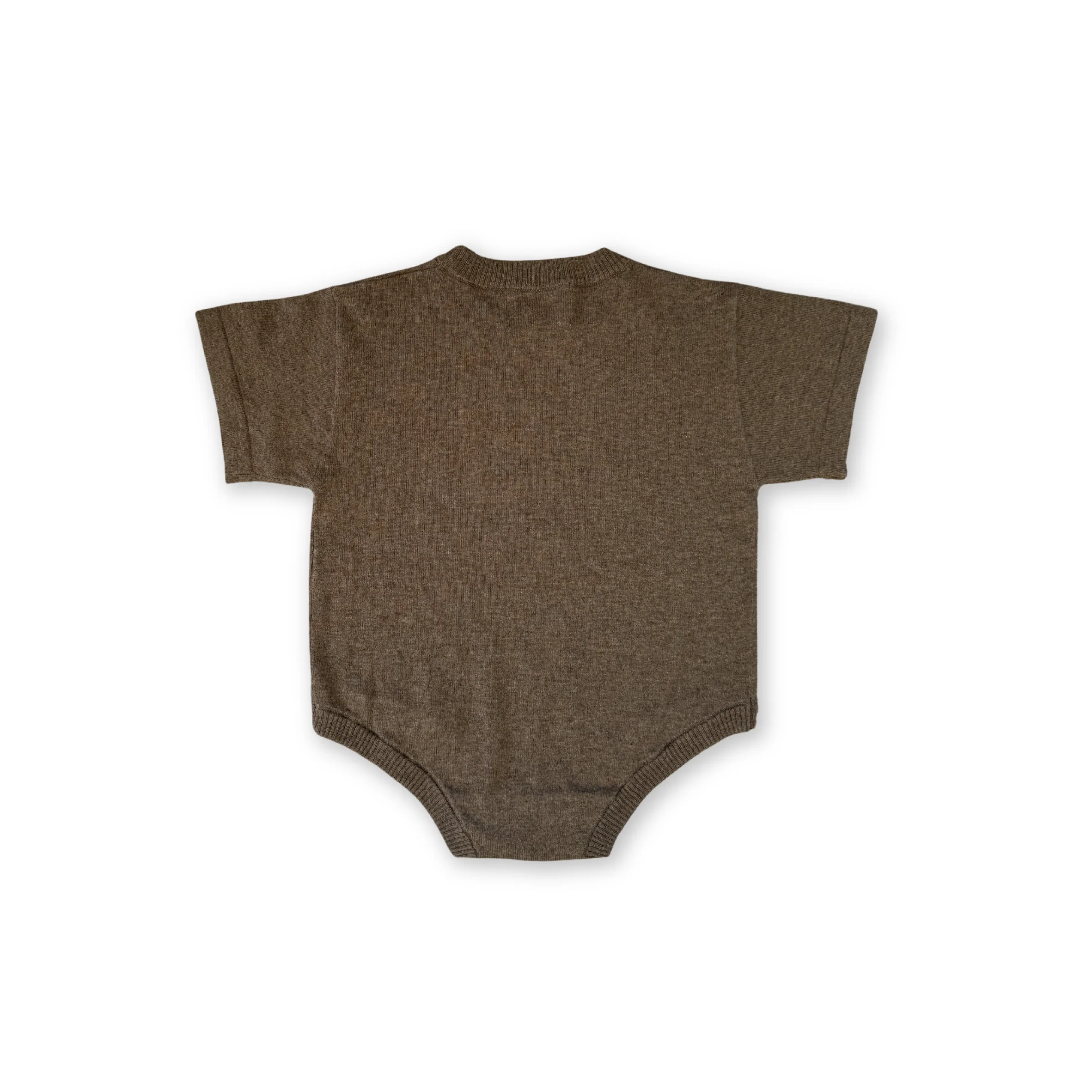 Organic Sardine Oversized Romper - Mud - Image 5
