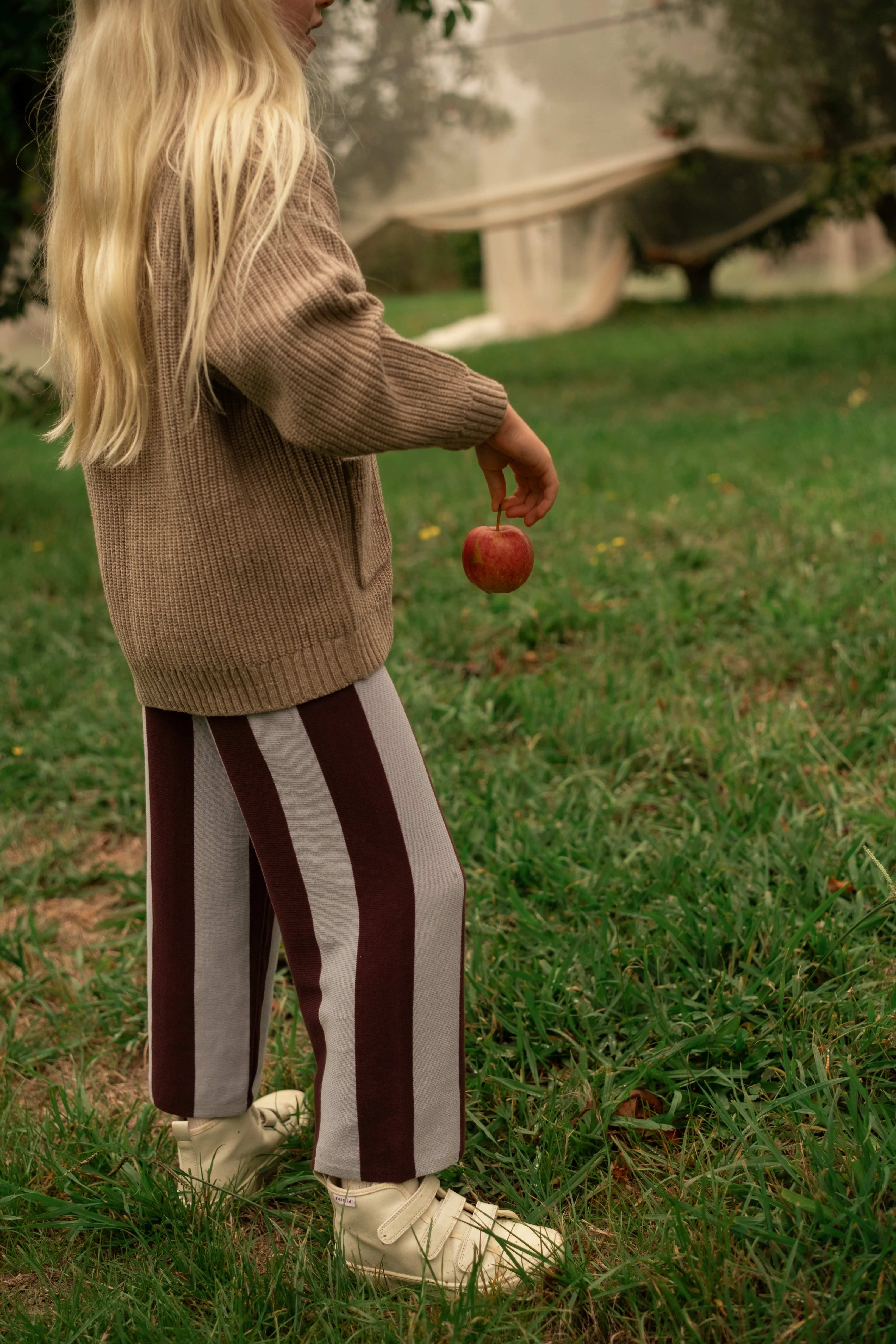 Organic Knit Pant - Plum & Haze - Image 3