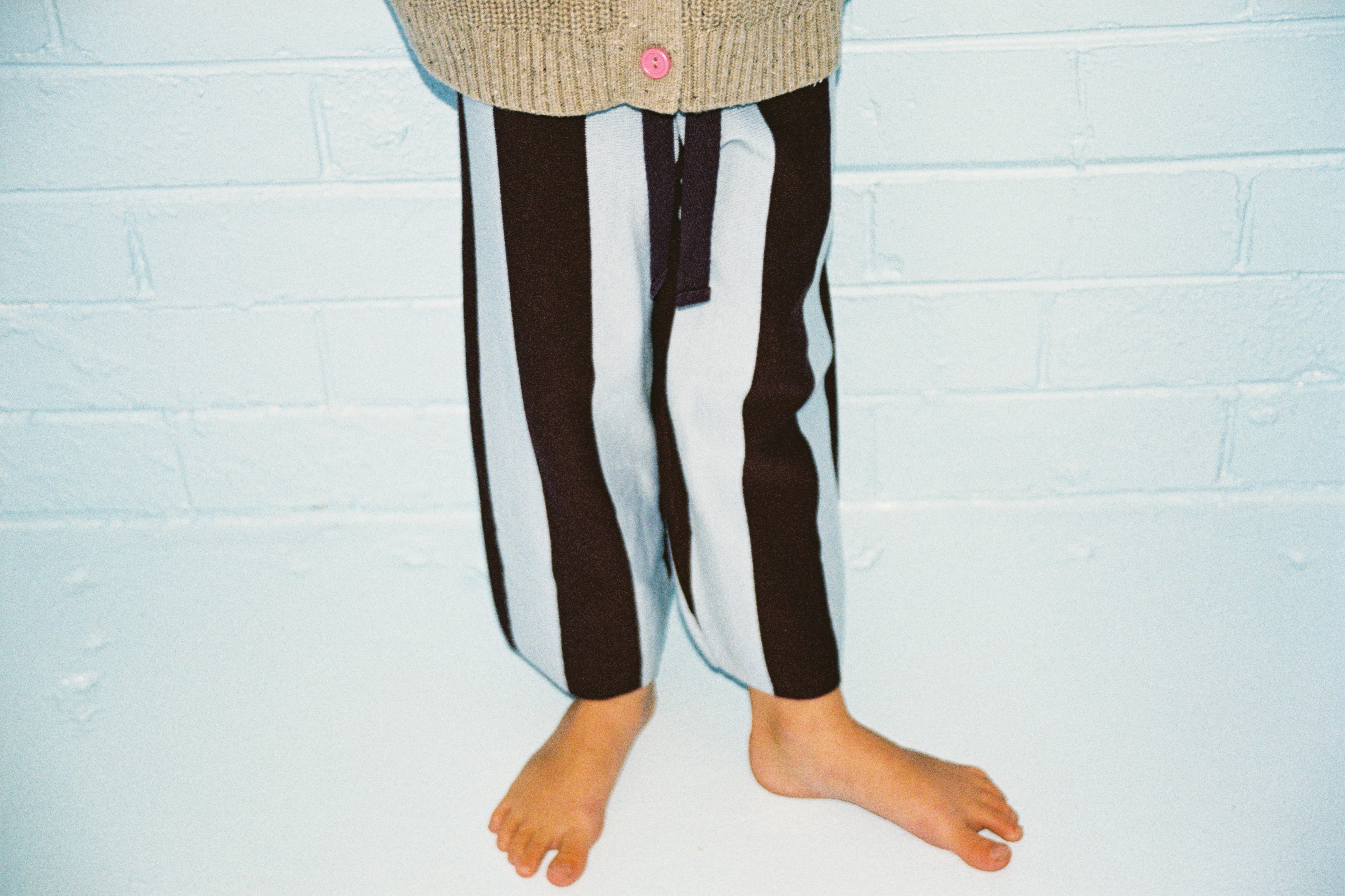 Organic Knit Pant - Plum & Haze - Image 5