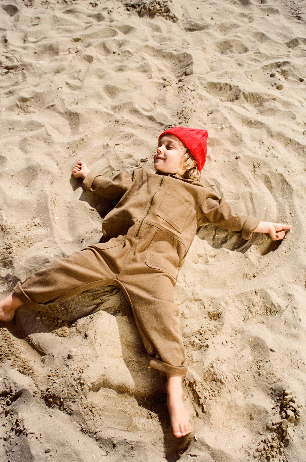 Organic Zip Boilersuit - Coffee - Image 2