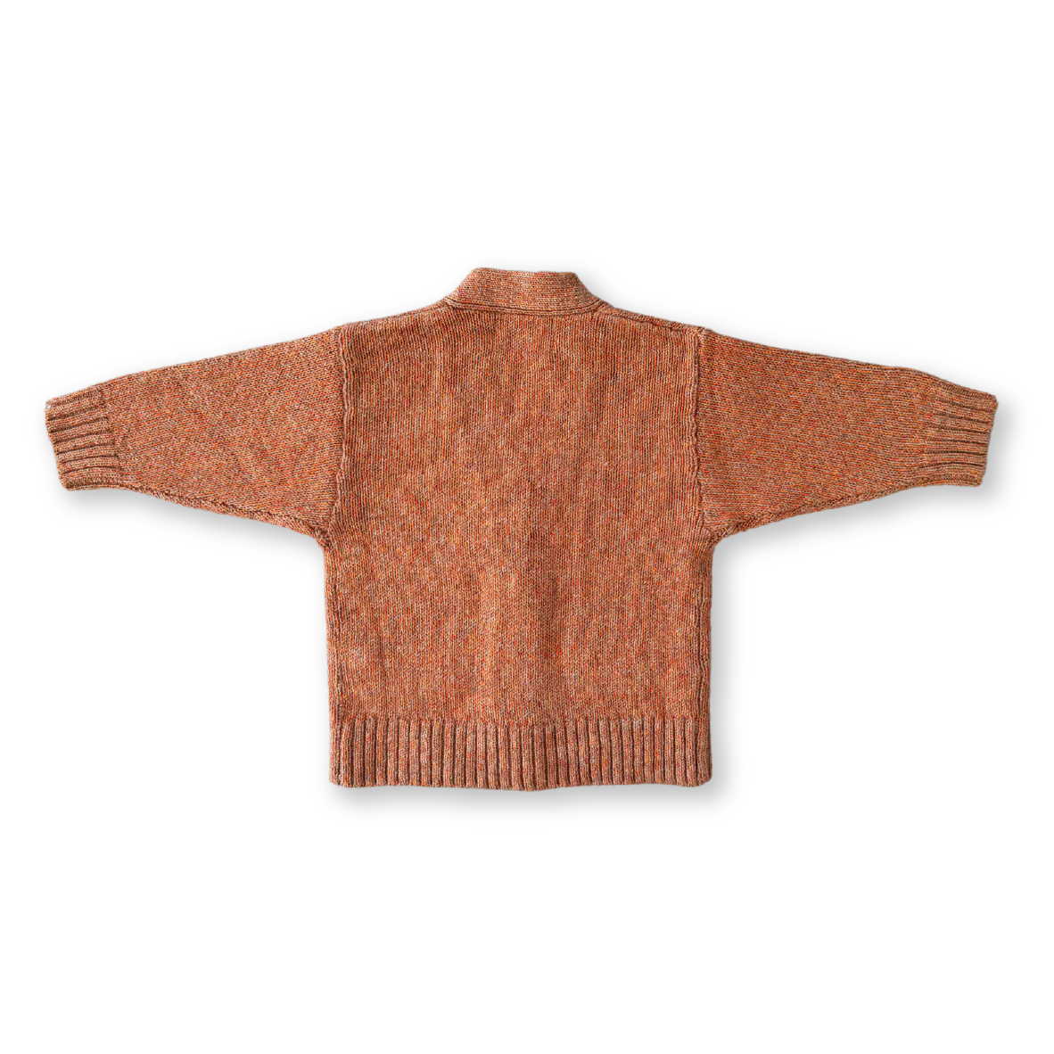 Fleck Yarn Pocket Cardigan - Tawny - Image 4