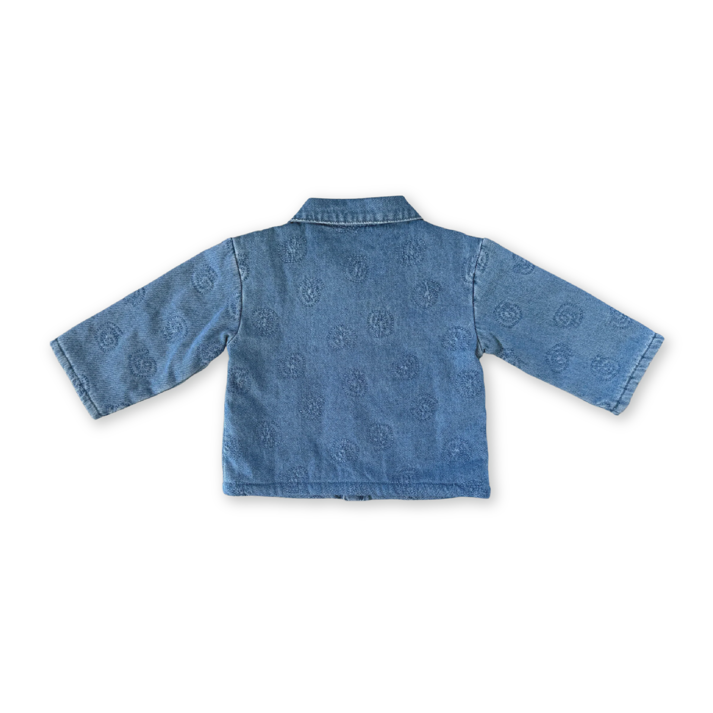 Quilted Denim Jacket - Swirl - Image 7