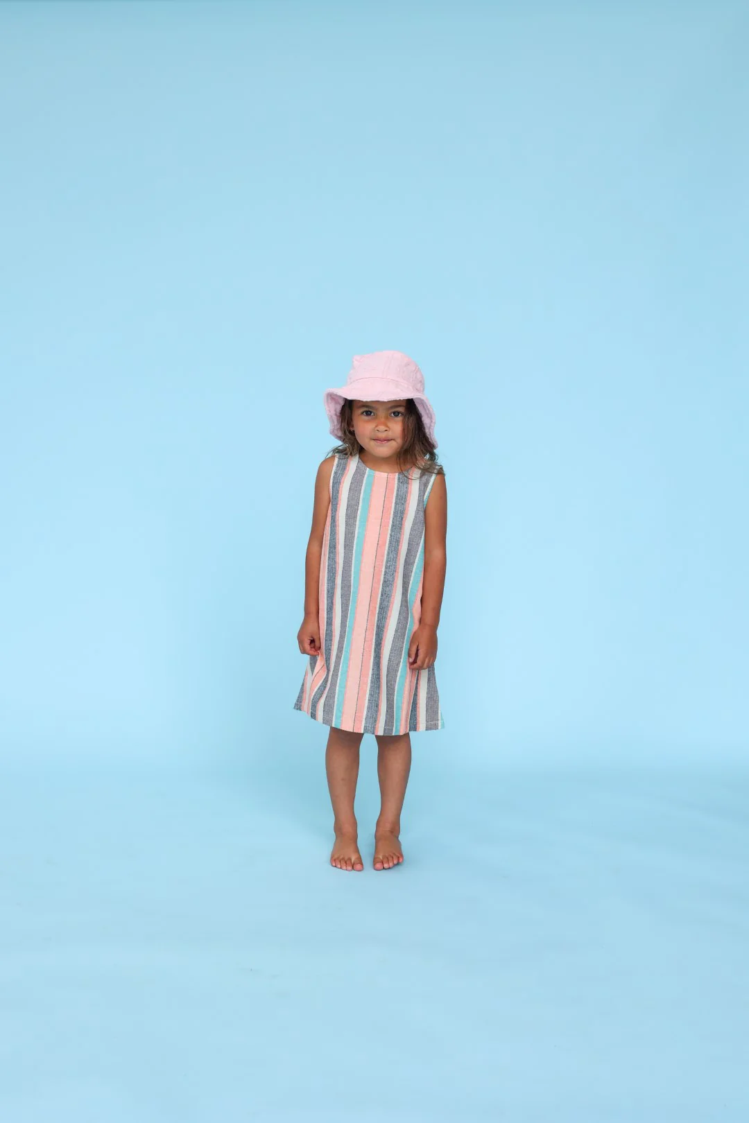 Grown Summer Stripe Shift Cotton Dress - Image 2