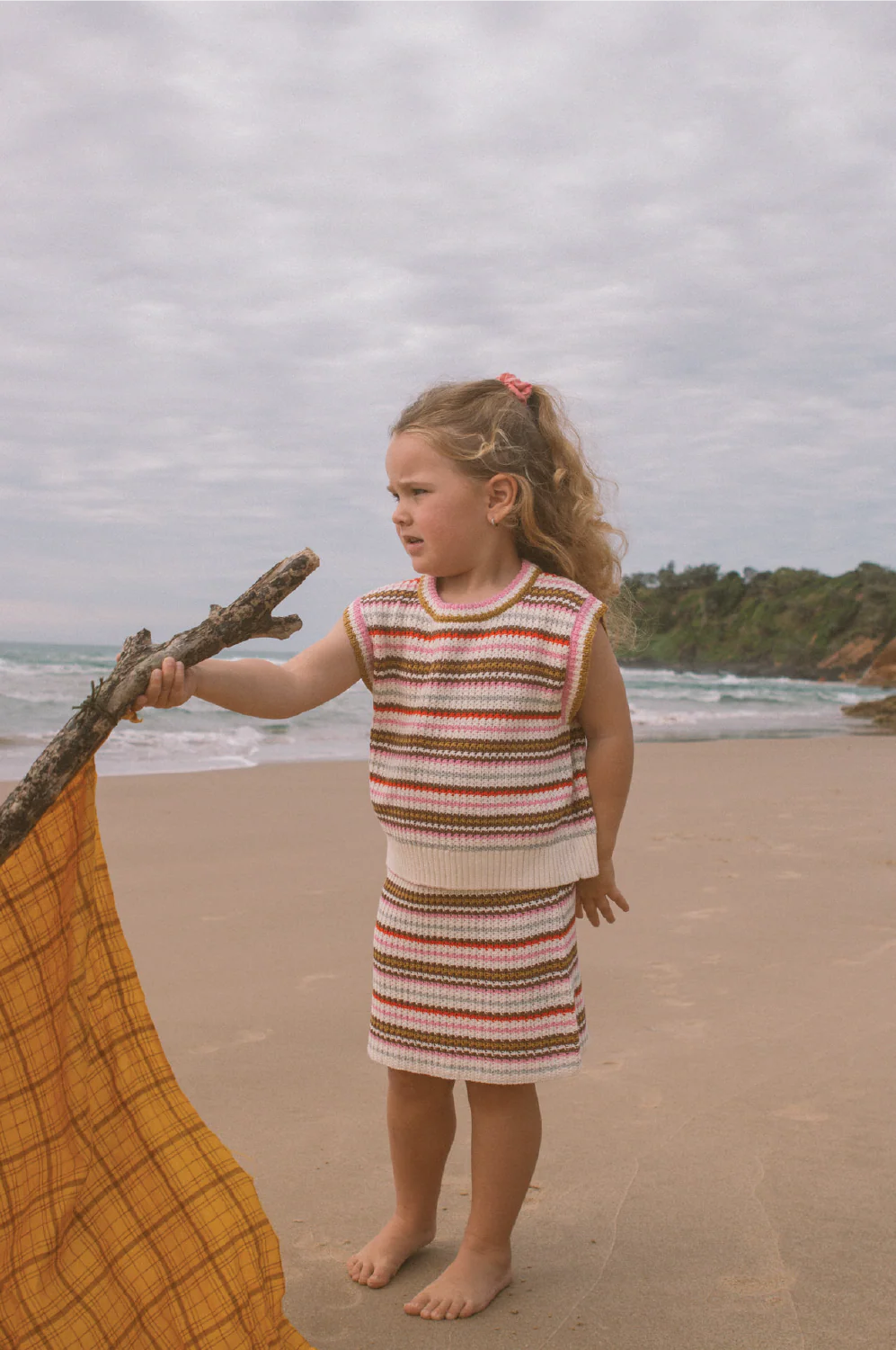 Sunshine Stripe Knit Skirt - Image 4