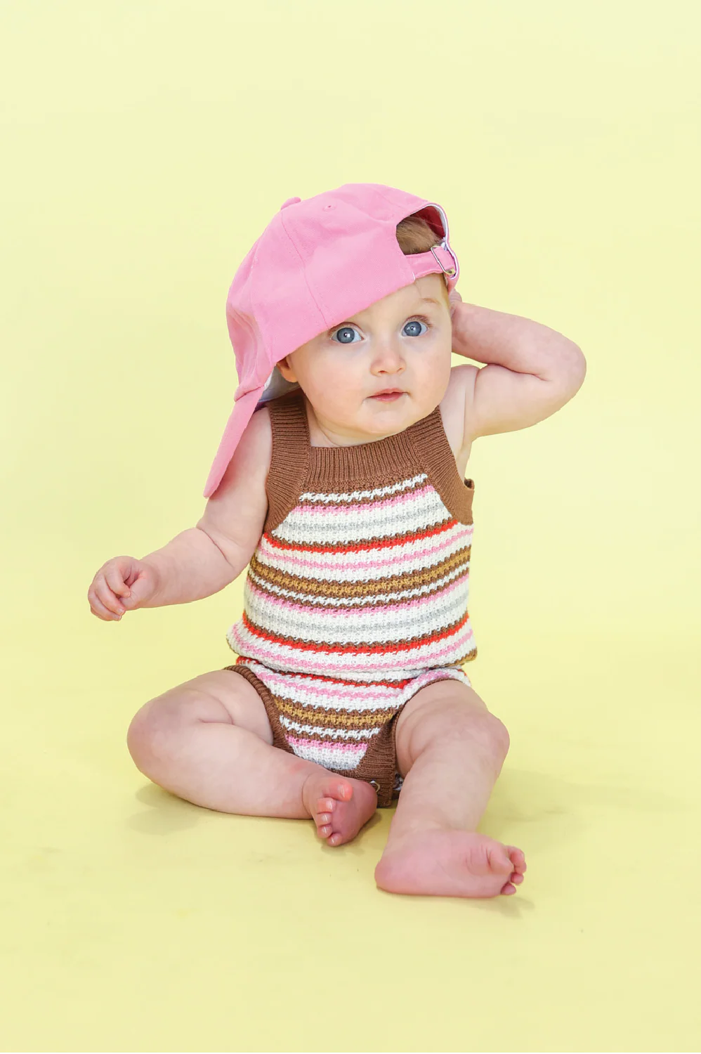 Sunshine Stripe Romper - Image 4