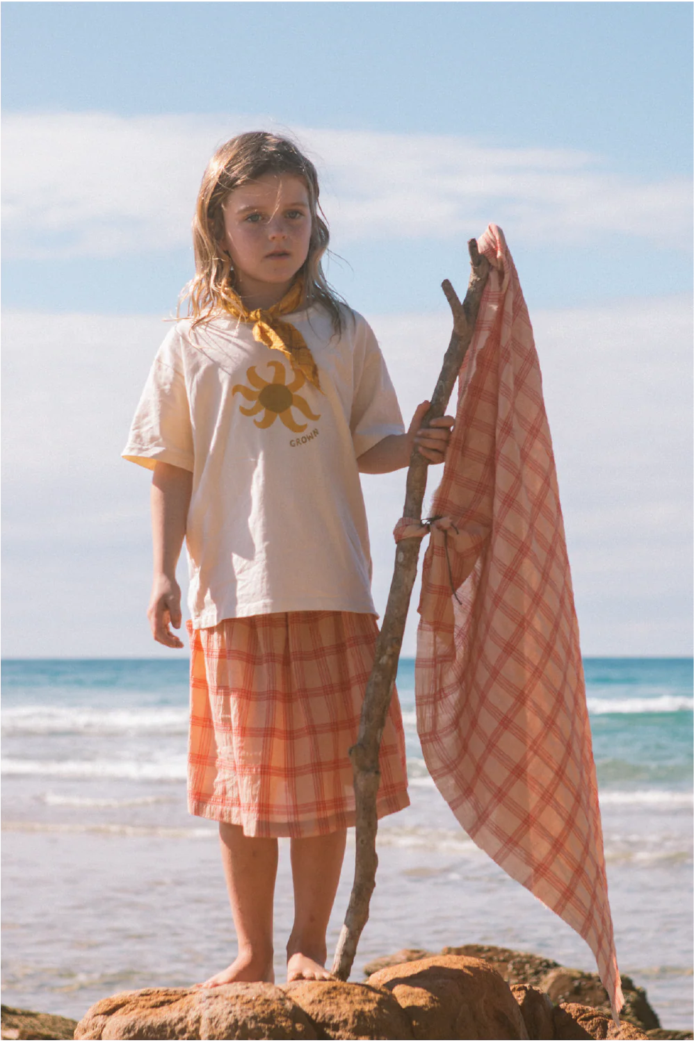 Woven Stripe Skirt - Image 2