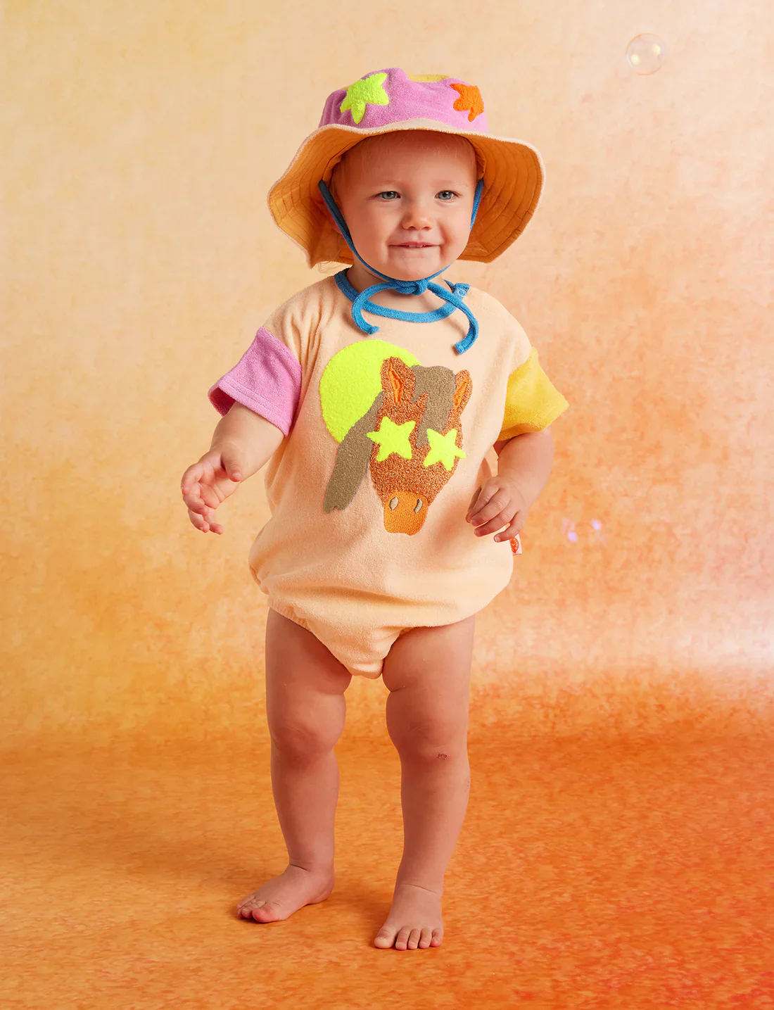 Giddy Up Terry Kids Bucket Hat - Image 4