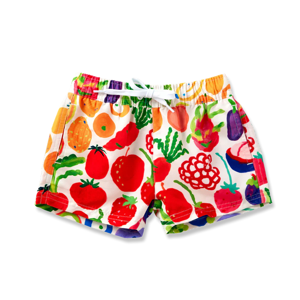 Kids Board Shorts Eat The Rainbow
