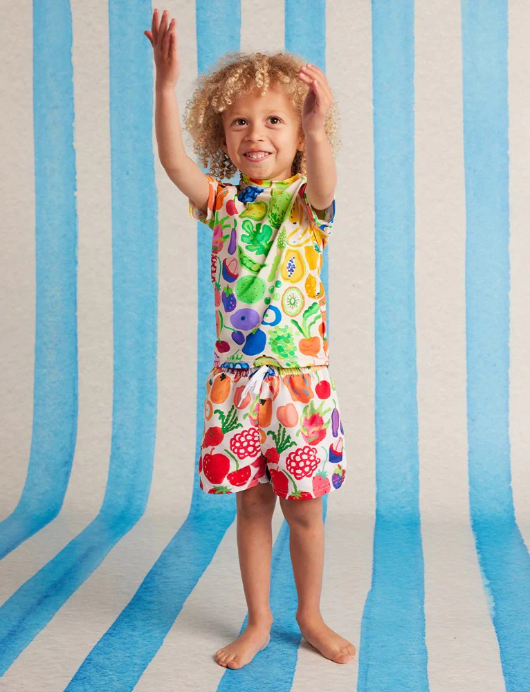 Kids Board Shorts Eat The Rainbow - Image 2