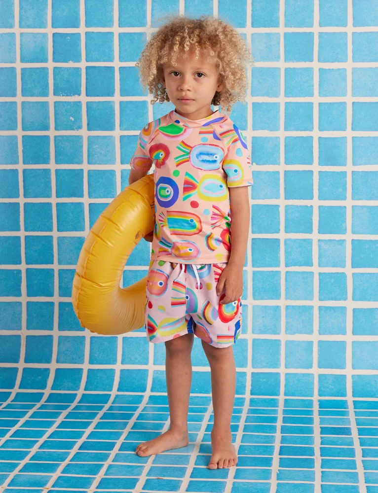Kids Board Shorts Fancy Fins - Image 2