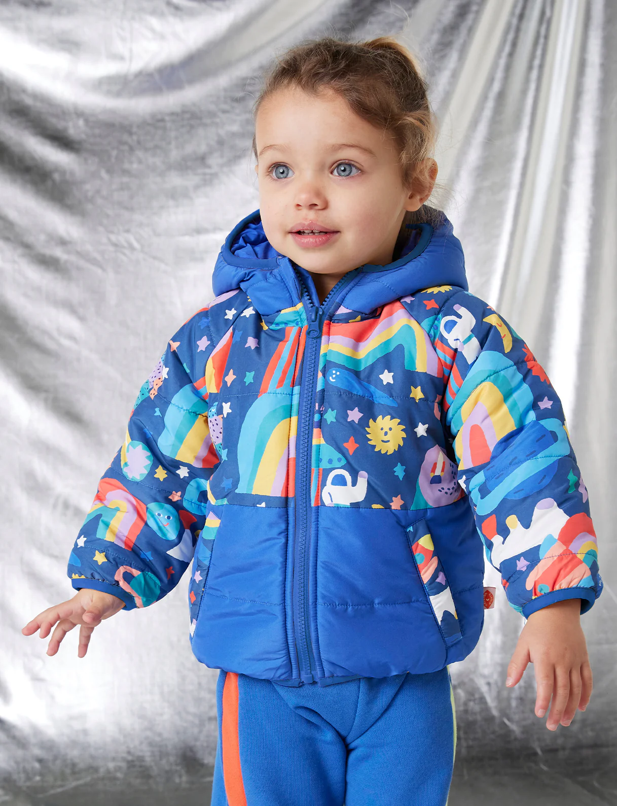Kids Puffer Jacket - Rocket Ride - Image 2