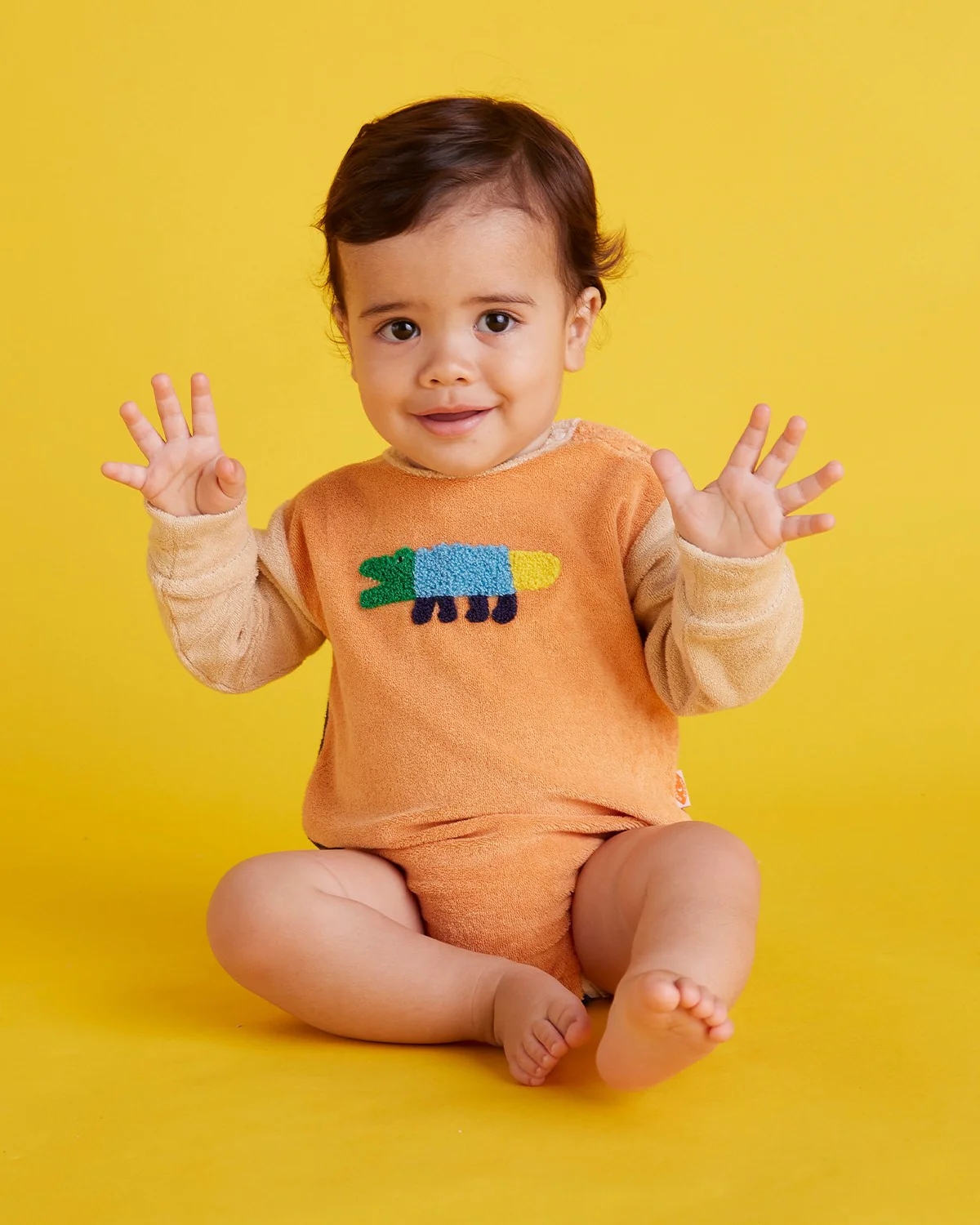 Halcyon Nights Terry Long Sleeve Bodysuit - Crocodile - Image 2