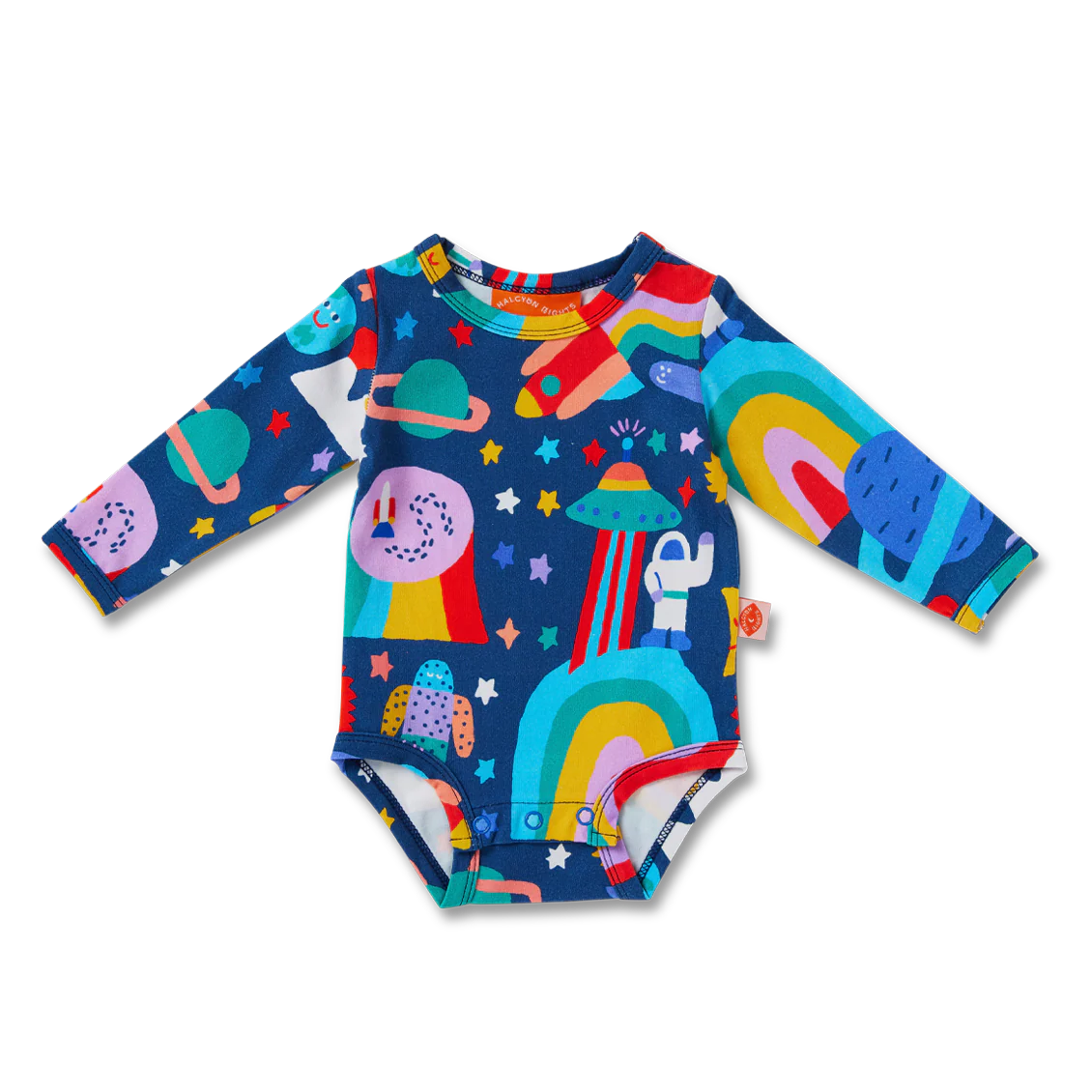 Long Sleeve Bodysuit - Rocket Ride