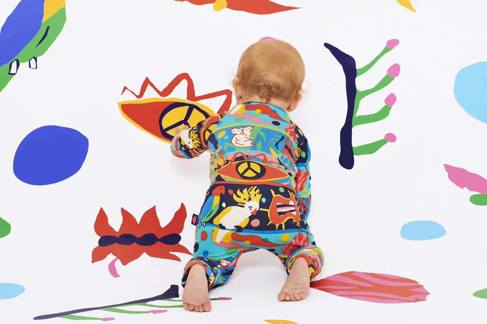 Halcyon Nights Long Sleeve Romper - Bush Paradise - Image 3