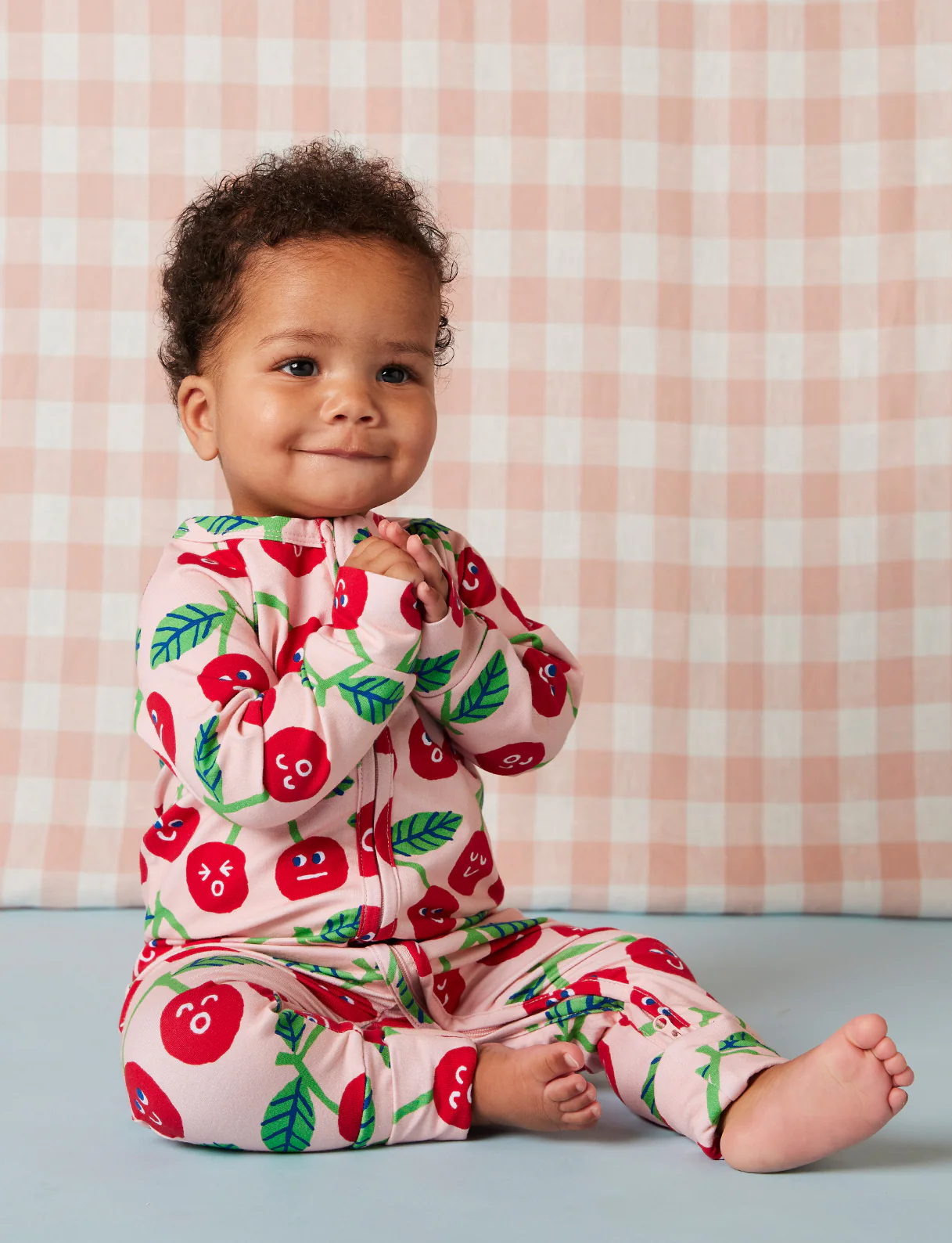 Long Sleeve Zipsuit - Cheeky Cherry - Image 2