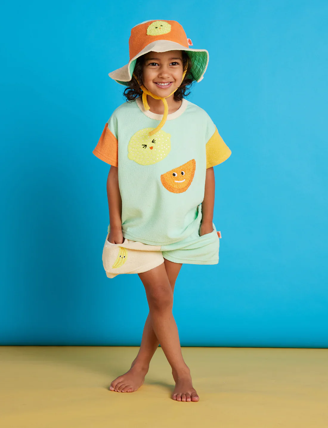 Peel Party Terry Kids Bucket Hat - Image 2