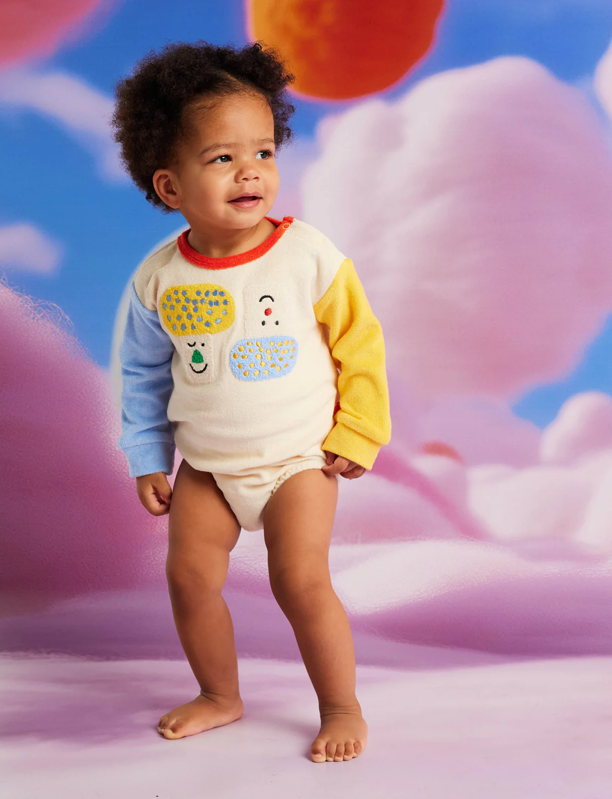 Pocket Patch Terry Long Sleeve Bodysuit - Image 3