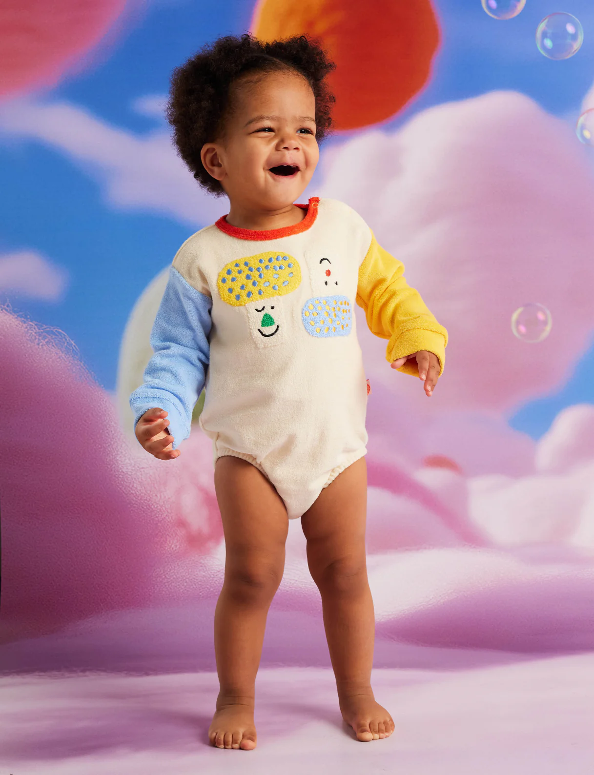 Pocket Patch Terry Long Sleeve Bodysuit - Image 4