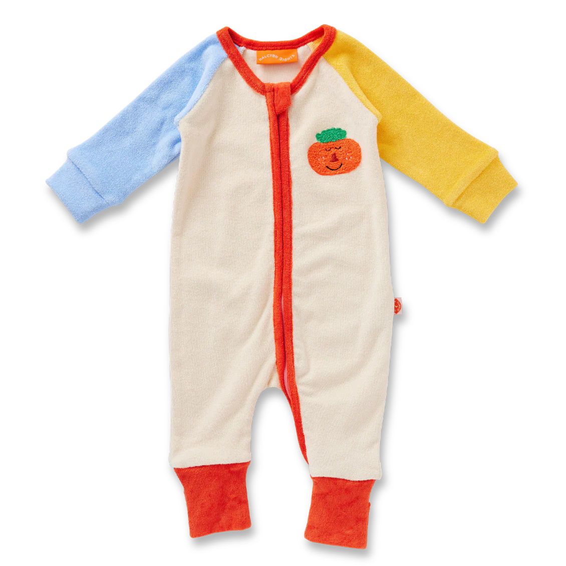 Pocket Patch Terry Long Sleeve Romper