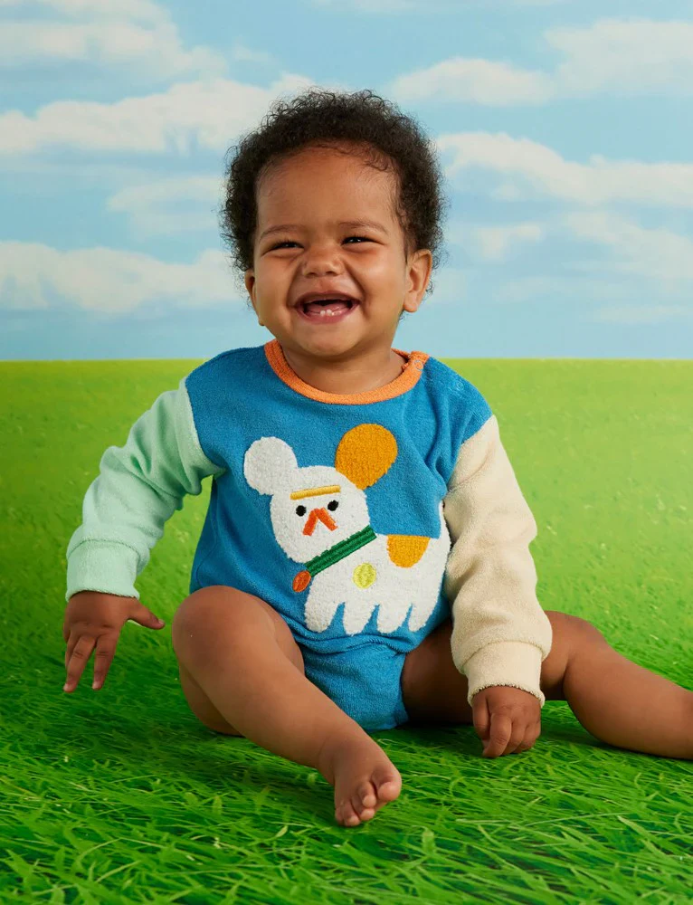 Puppy Park Terry Long Sleeve Bodysuit - Image 3