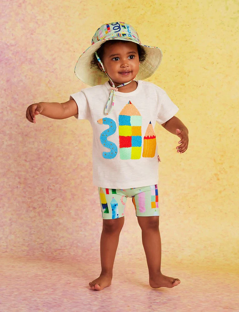 Scribble Squad Kids Bike Shorts - Image 2