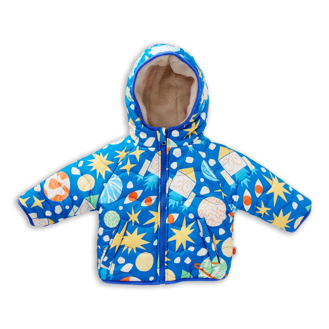 See You In Space Reversible Kids Puffer Jacket