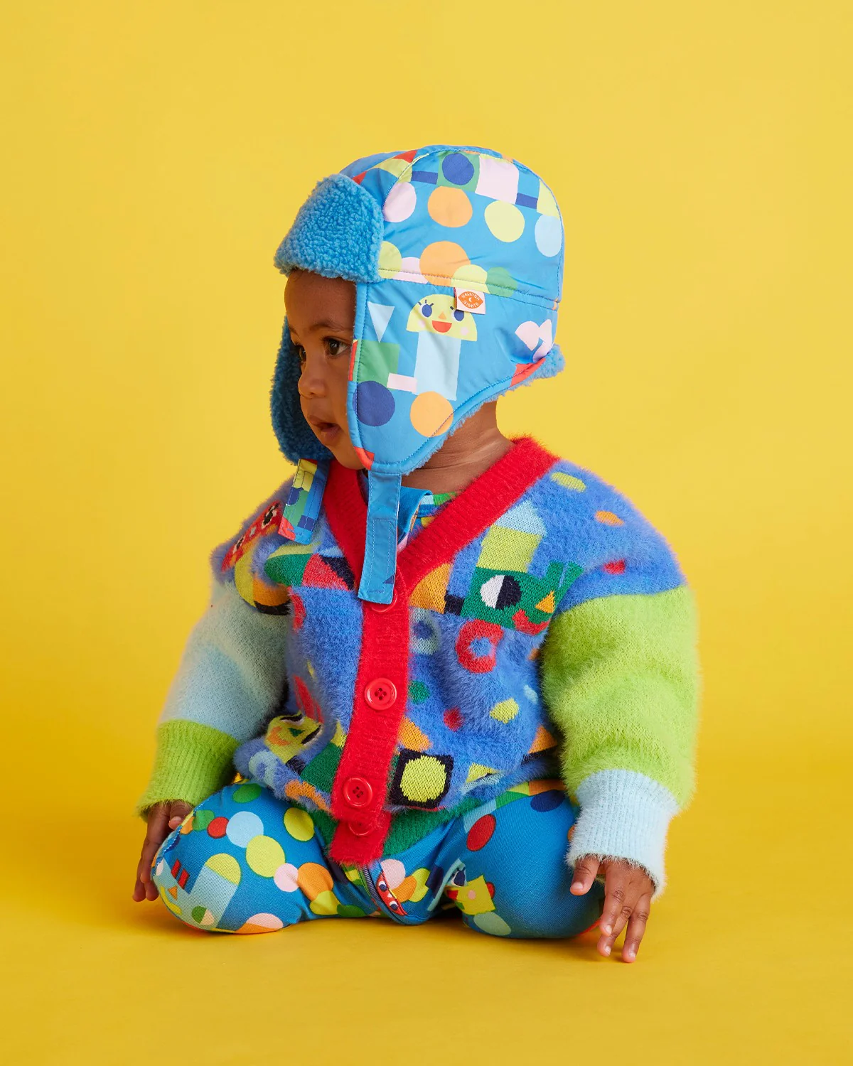 Sherpa Trapper Hat - Rainbow Express - Image 2