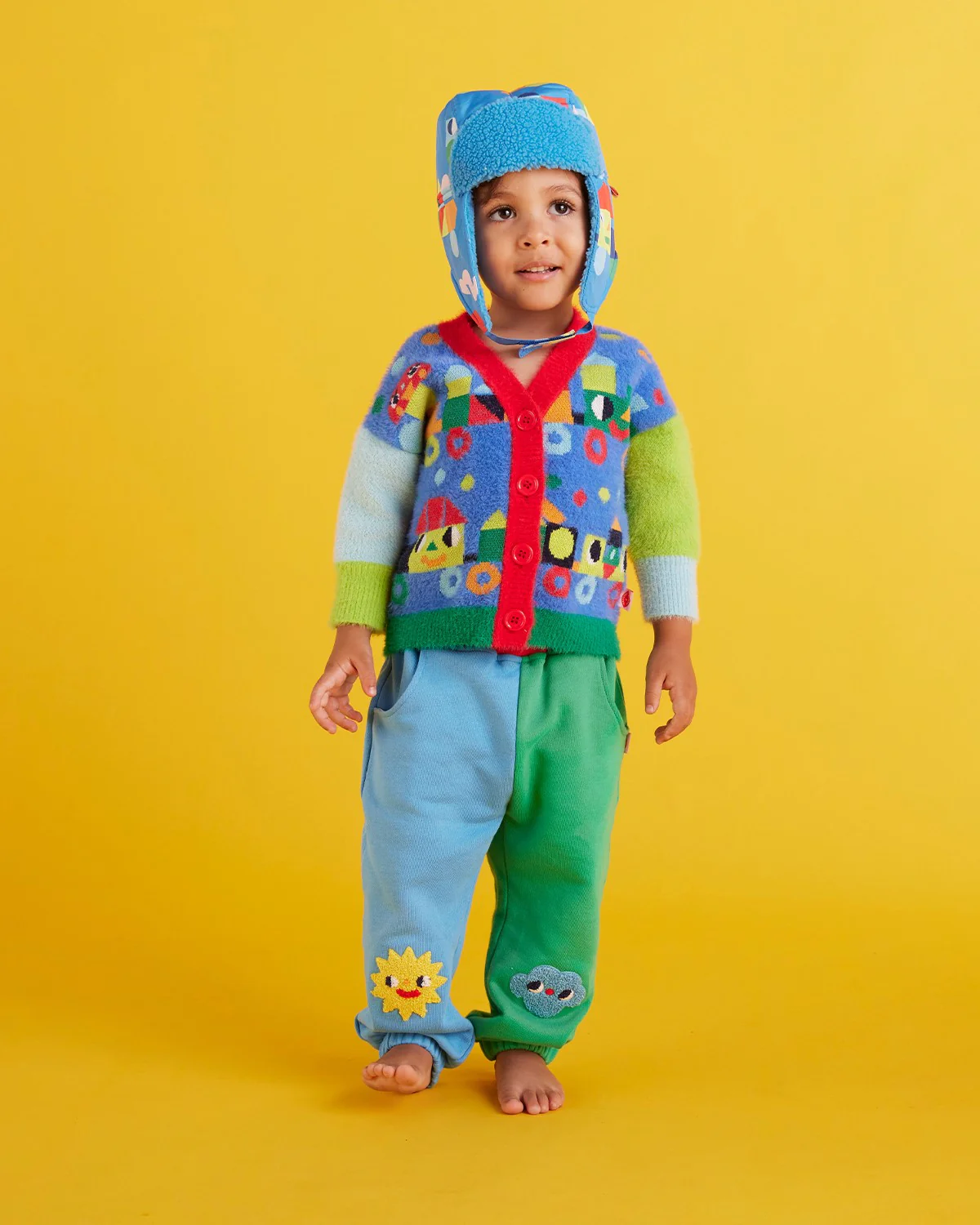 Sherpa Trapper Hat - Rainbow Express - Image 5