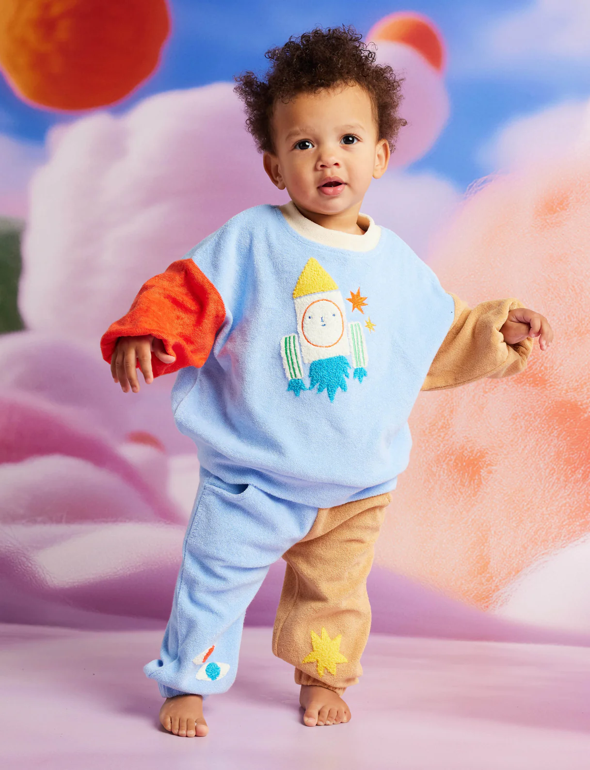 Space Blue Terry Sweater - Image 2