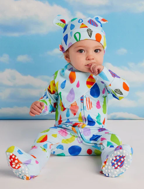 Sun Shower Long Sleeve Romper - Image 2