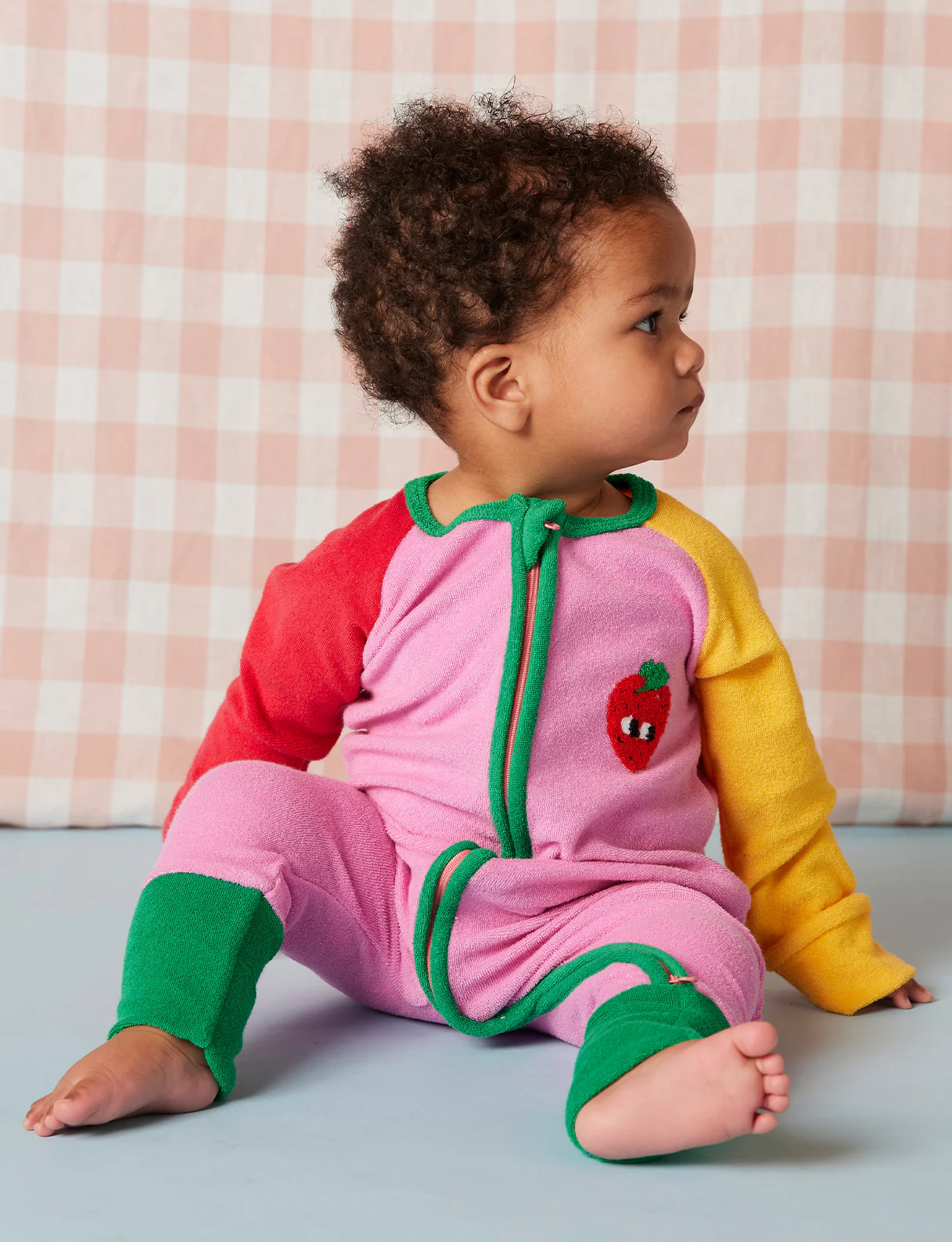 Terry Long Sleeve Zipsuit - Happy Harvest - Image 2