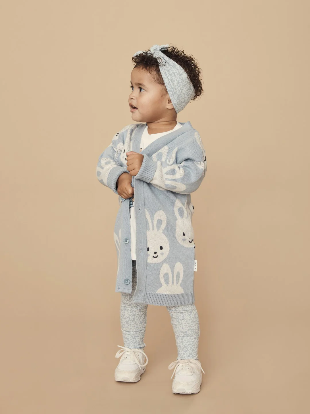 Huxbaby AW22 Drop 1 Floral Bunnies Legging - Frozen - Image 7