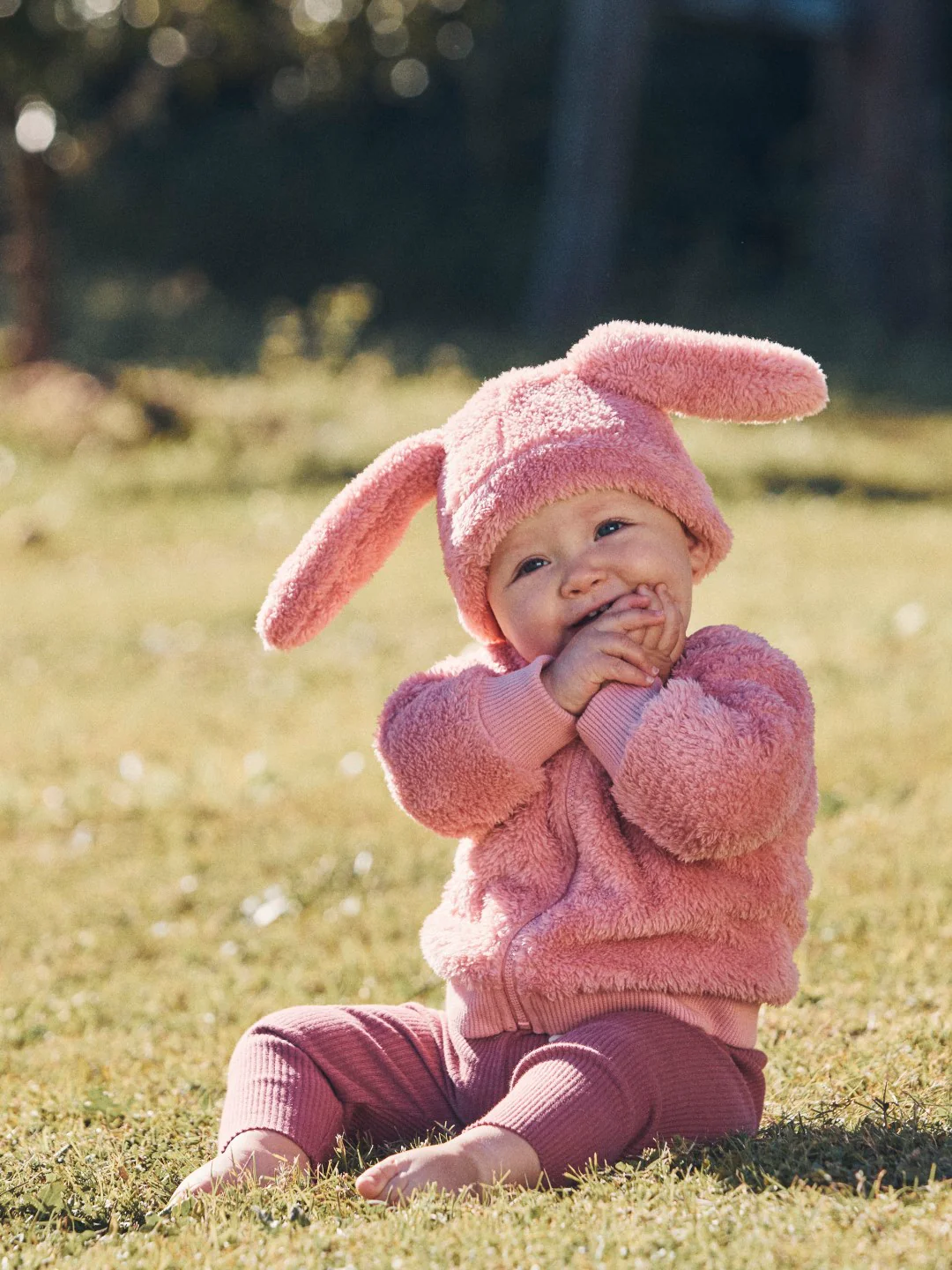 Bunny Fur Beanie - Dusty Rose - Image 3