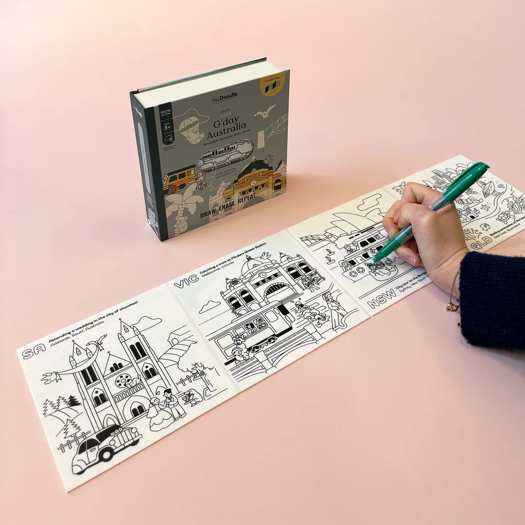 G'day Australia Tales - Reusable Colouring Book - Image 2