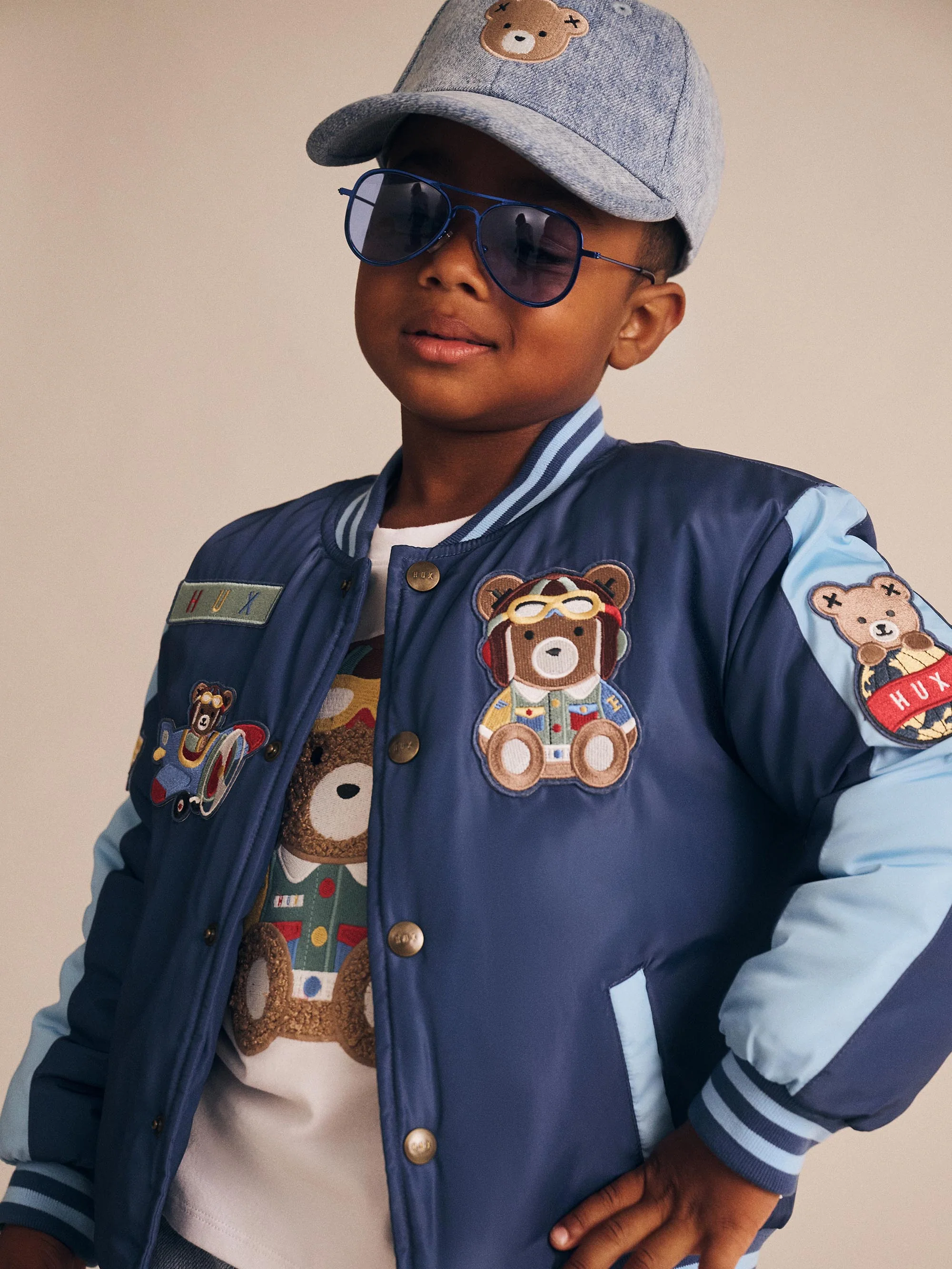 Huxbaby Aviator Varsity Bomber Jacket - Image 3