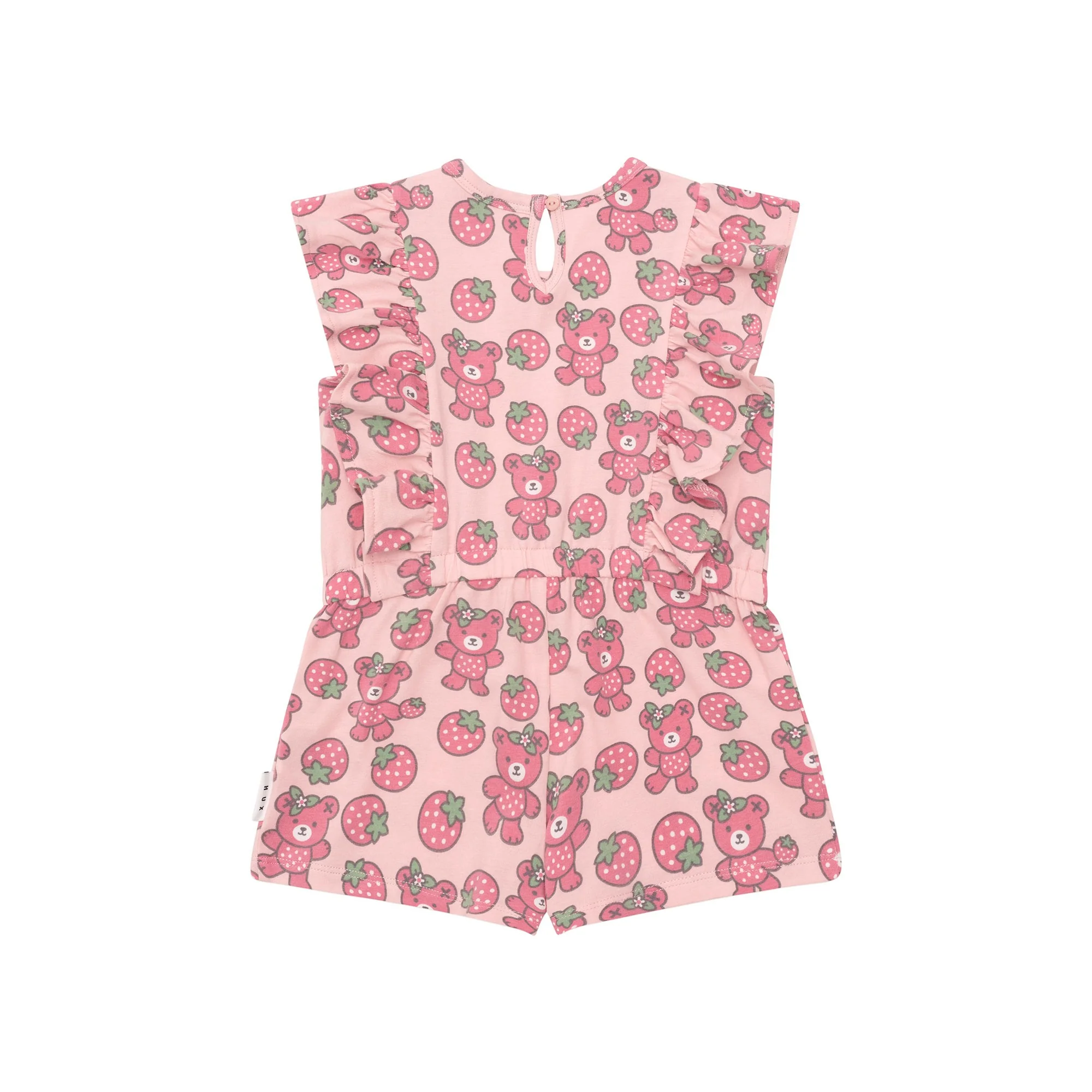 Berry Bear Frill Playsuit - Candy - Image 2
