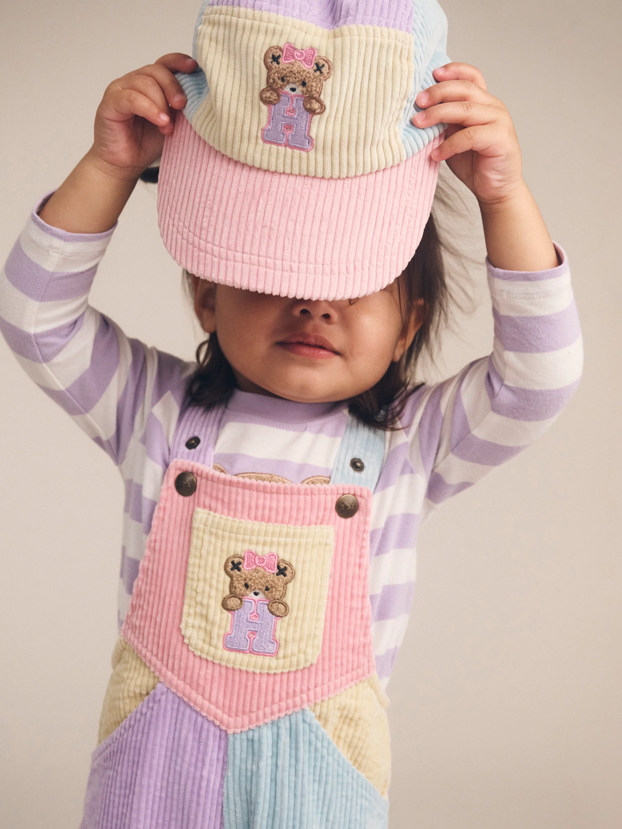 Huxbaby Blush Colour Block Overall - Image 3