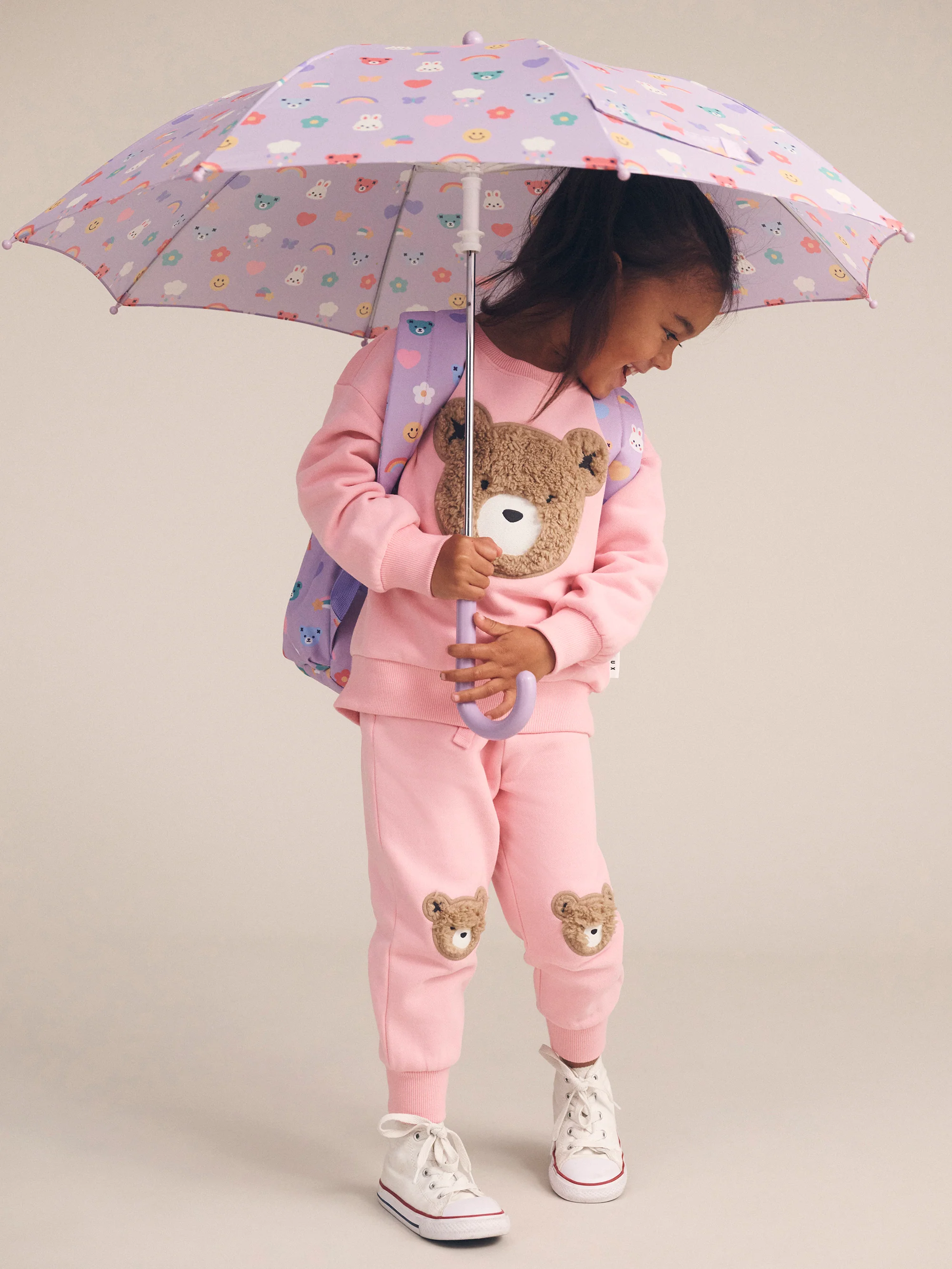 Blush Furry Huxbear Track Pant - Image 2