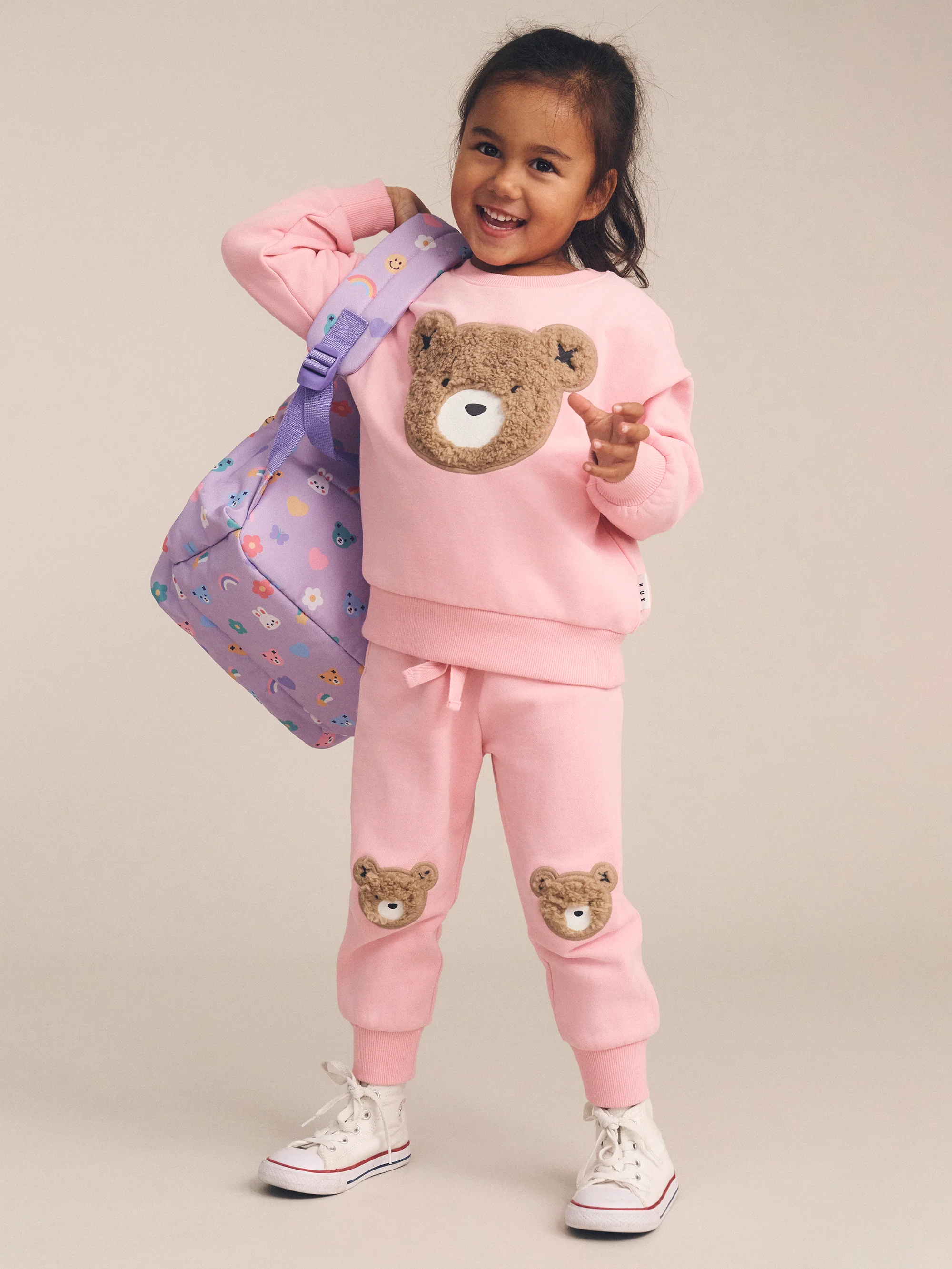 Blush Furry Huxbear Track Pant - Image 3