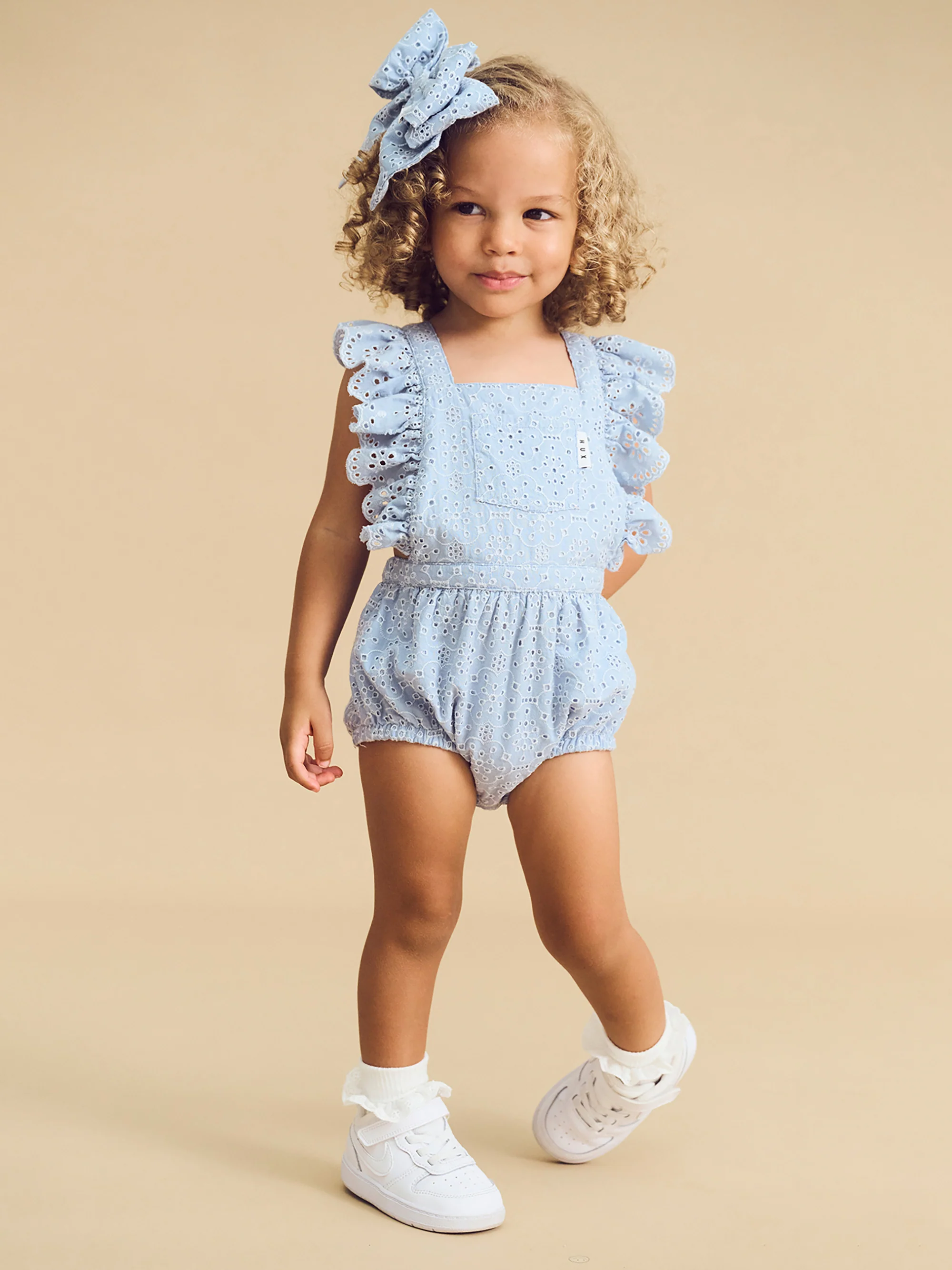 Broderie Frill Playsuit - Image 2