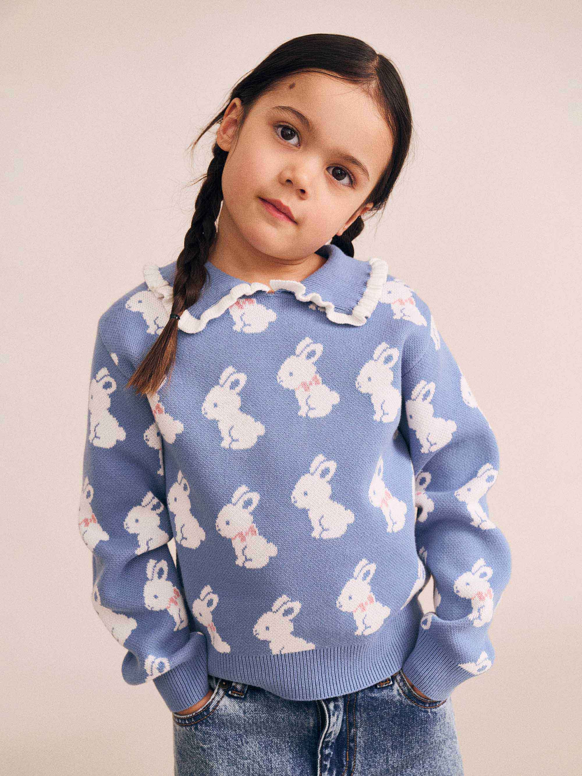 Bunny Field Frill Collar Pullover - Image 2