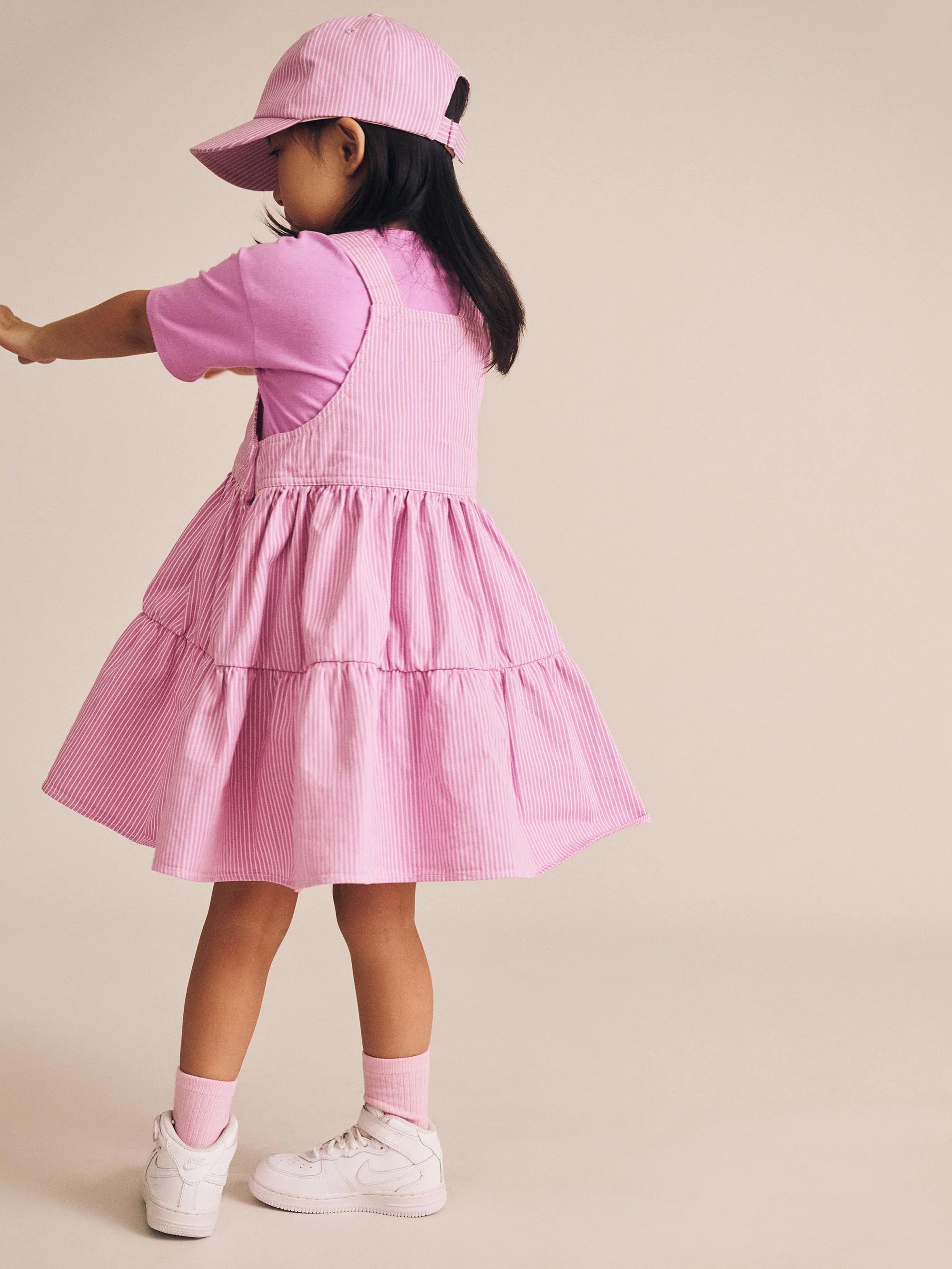 Candy Stripe Pinafore Dress - Image 3