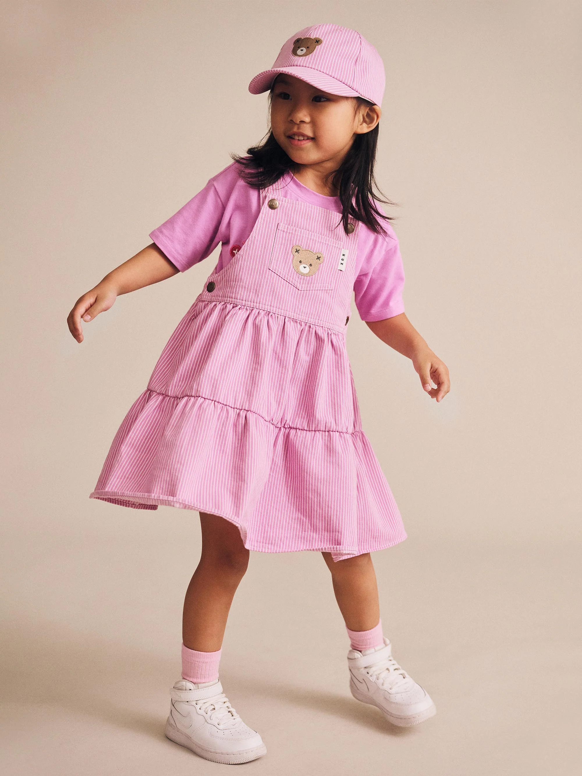 Candy Stripe Pinafore Dress - Image 4